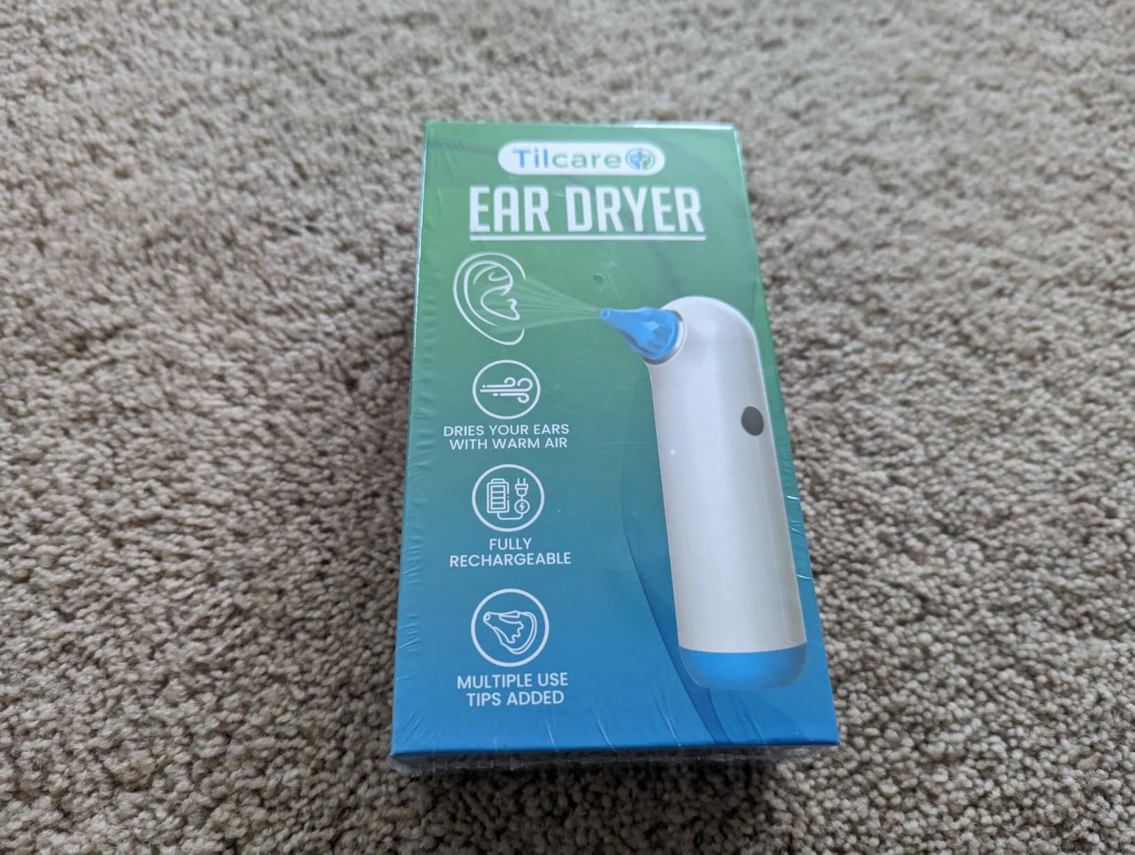 Tilcare Ear Dryer for Swimmers: Ear Water Remover with 3 Drying Tips | Portable Ear Water Drying Aid for Dry Ears | for Swimmers & Water Lovers | Rechargeable Swimmer Ear Dryer for Adults & Kids customer photo 1