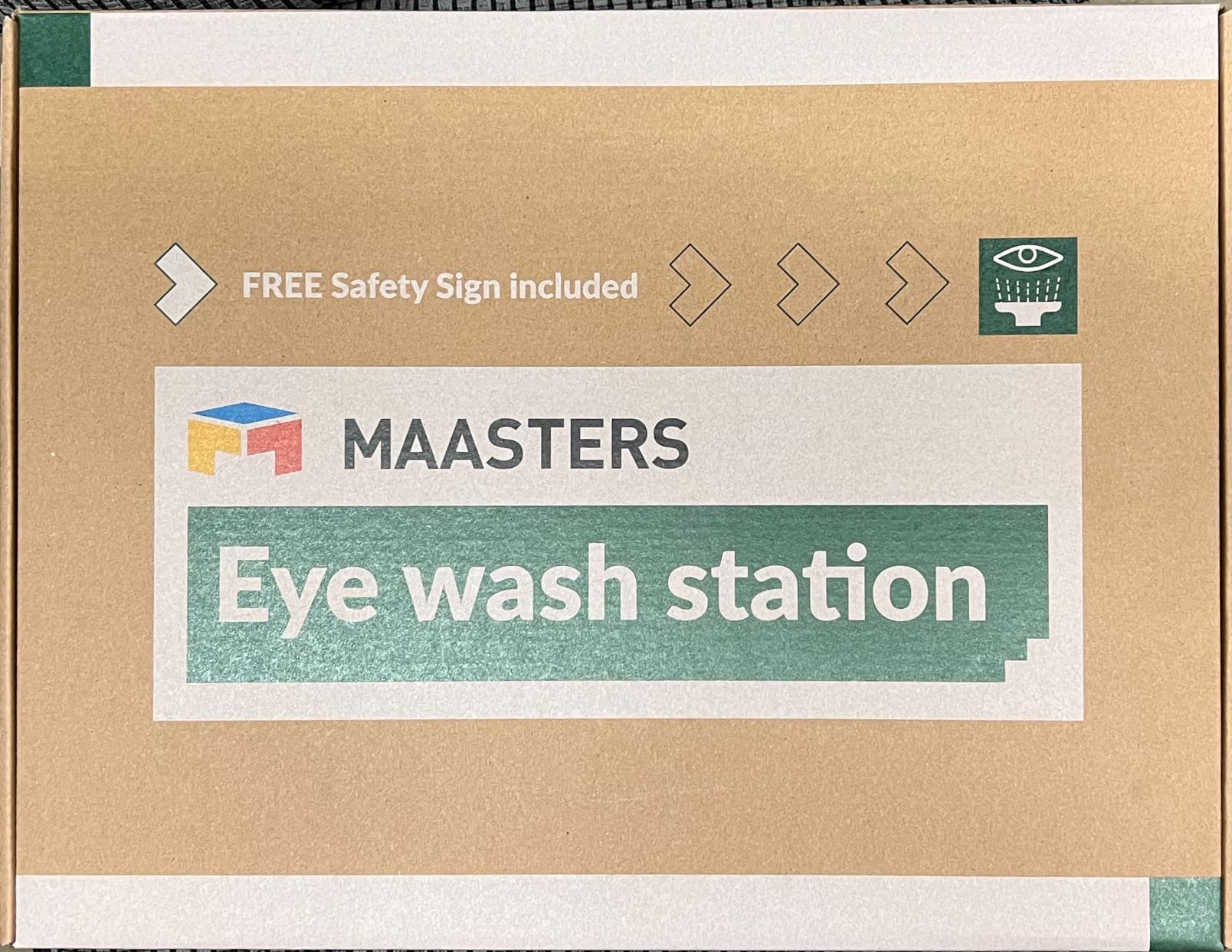 MAASTERS BPA Free Portable Eye Wash Station - Wall-Mounted First Aid Eye Wash Kit with Mirror & 2X 16oz Empty Bottles - No Eyewash Solution Included - Emergency Eyewash - Set of 1 customer photo 2