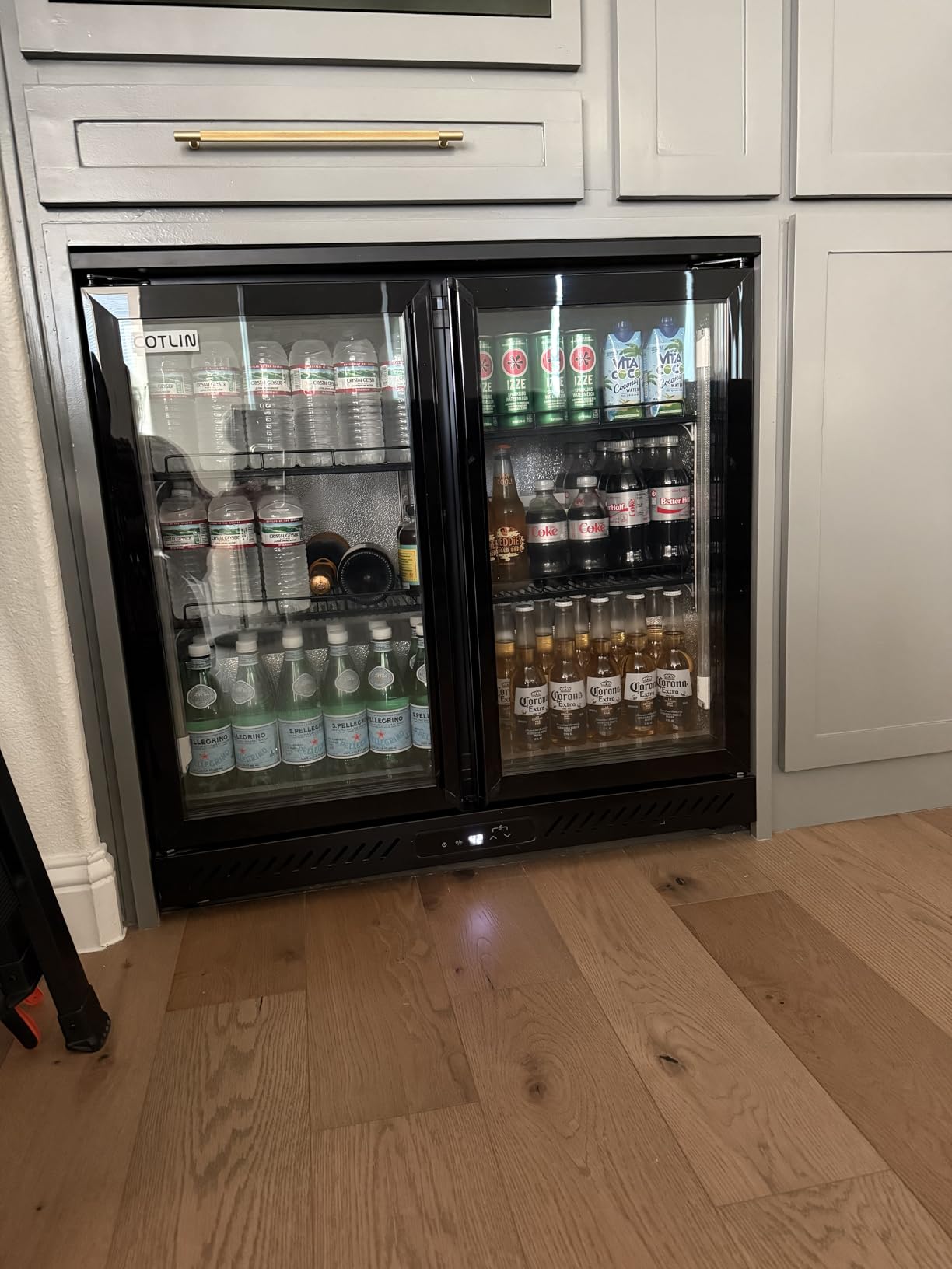 COTLIN 36 Inch Back Bar Cooler, Under Counter Beverage Refrigerator with LOW-E Glass, Free Standing Beverage Fridge, Adjustable Shelves, Drink Fridge for Beer, Wine, Soda, ETL and NSF Approved customer photo 1