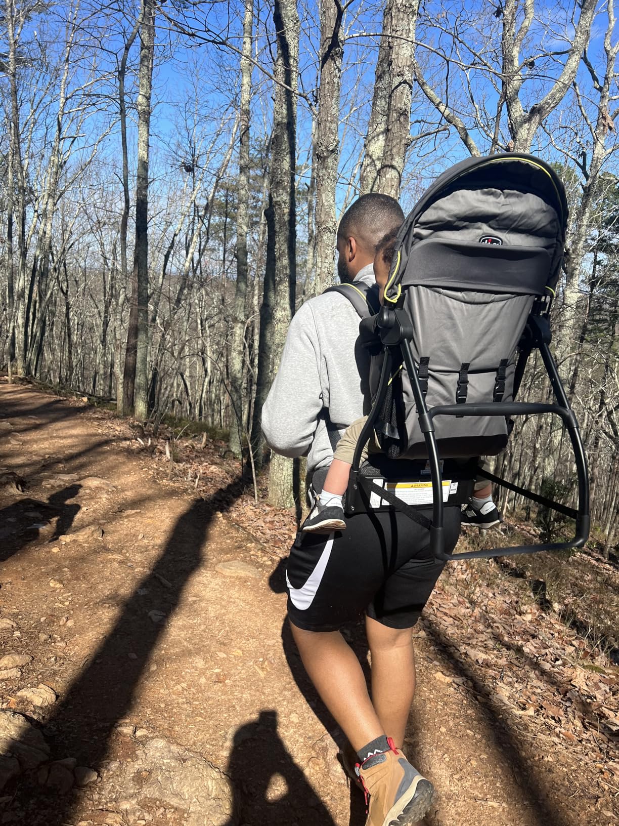 Chicco SmartSupport Aluminum Frame Backpack Carrier, Lightweight Baby Backpack Carrier, Solar/Grey customer photo 1