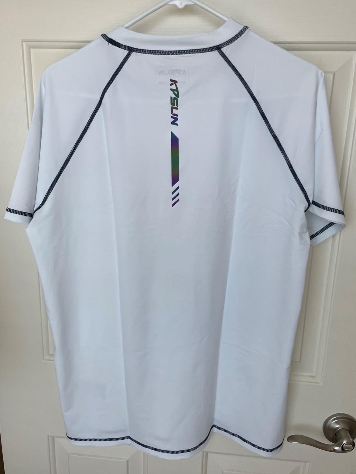 Mens Swim Shirts UPF 50+ Sun Protection Rash Guard Beach Fishing T Shirts customer photo 2