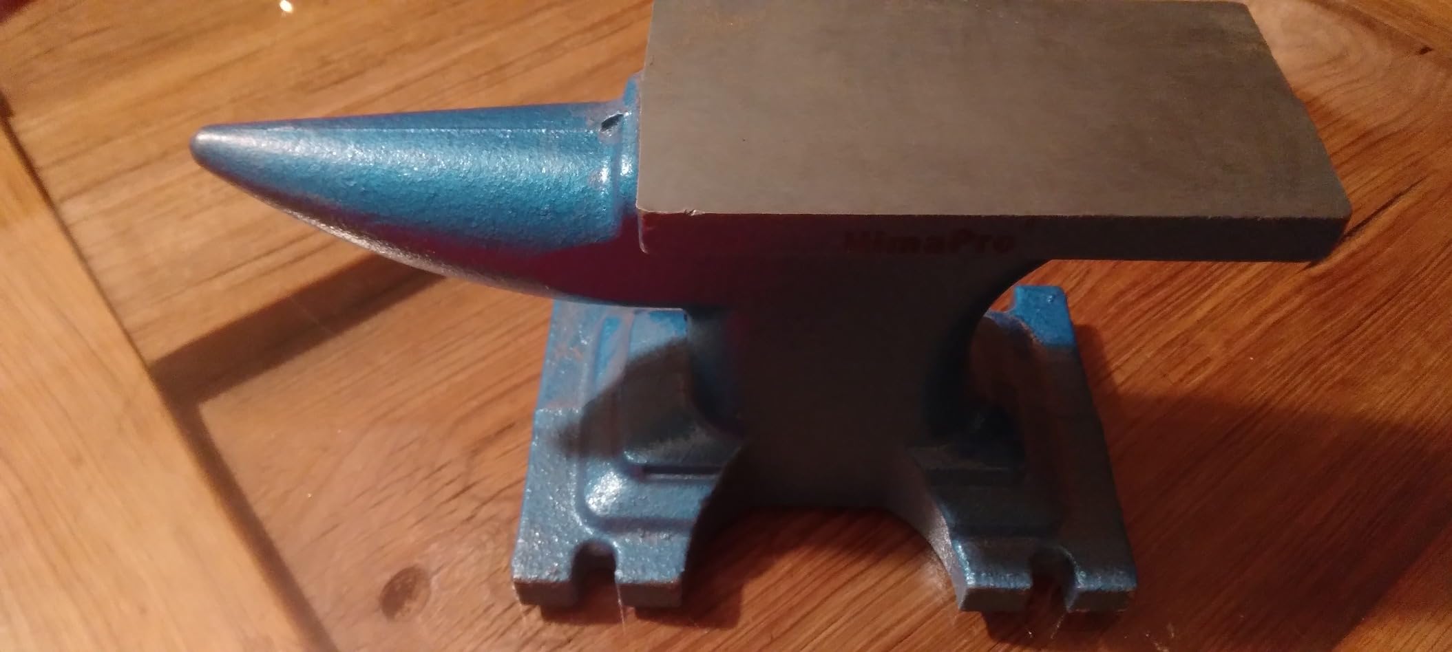 HimaPro Single Horn Anvil for Blacksmith Blue - Cast Iron Anvil - A Wonderful Tool for Blacksmithing and Metal Stamping (55 LBS) customer photo 1