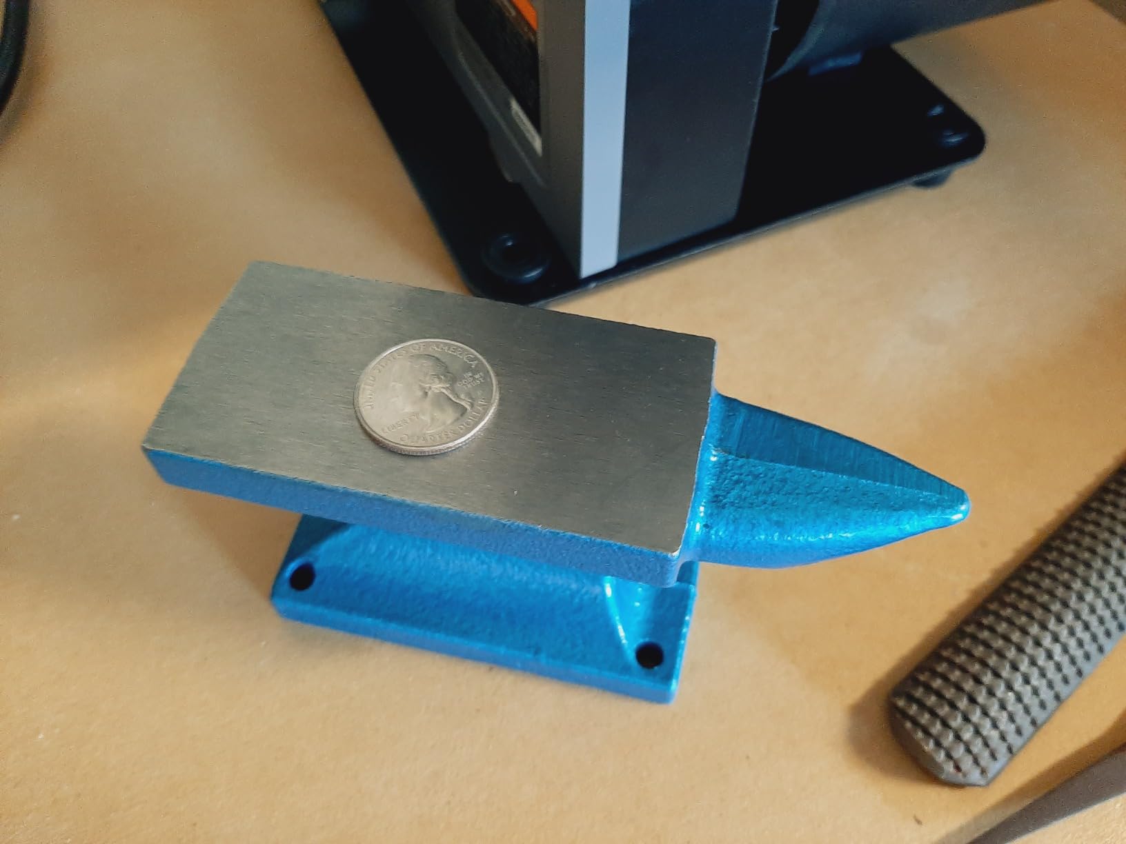 HimaPro Single Horn Anvil for Blacksmith Blue - Cast Iron Anvil - A Wonderful Tool for Jewelry Making and Metal Stamping (24 LBS) customer photo 1