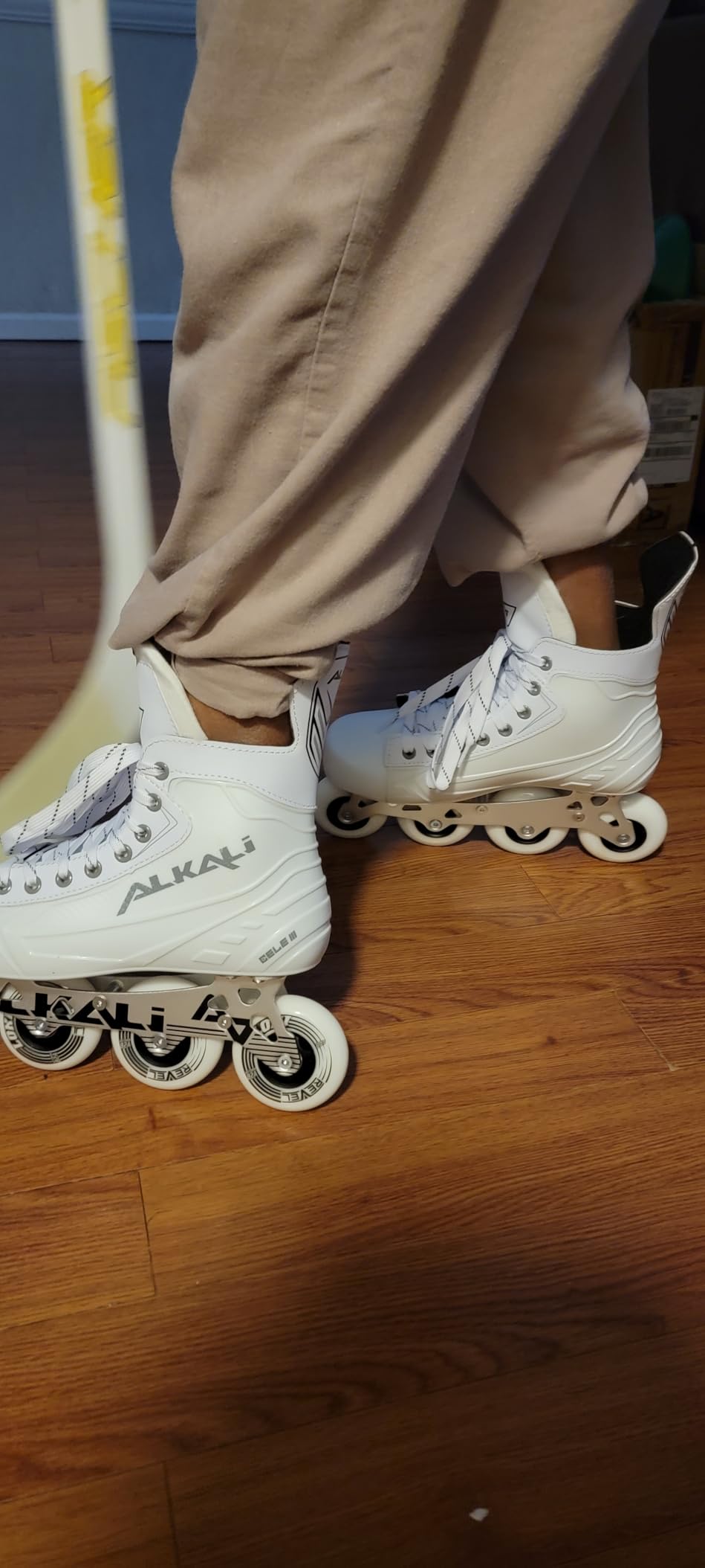Alkali Cele III Senior Adult Junior Kids Inline Roller Hockey Skates customer photo 2