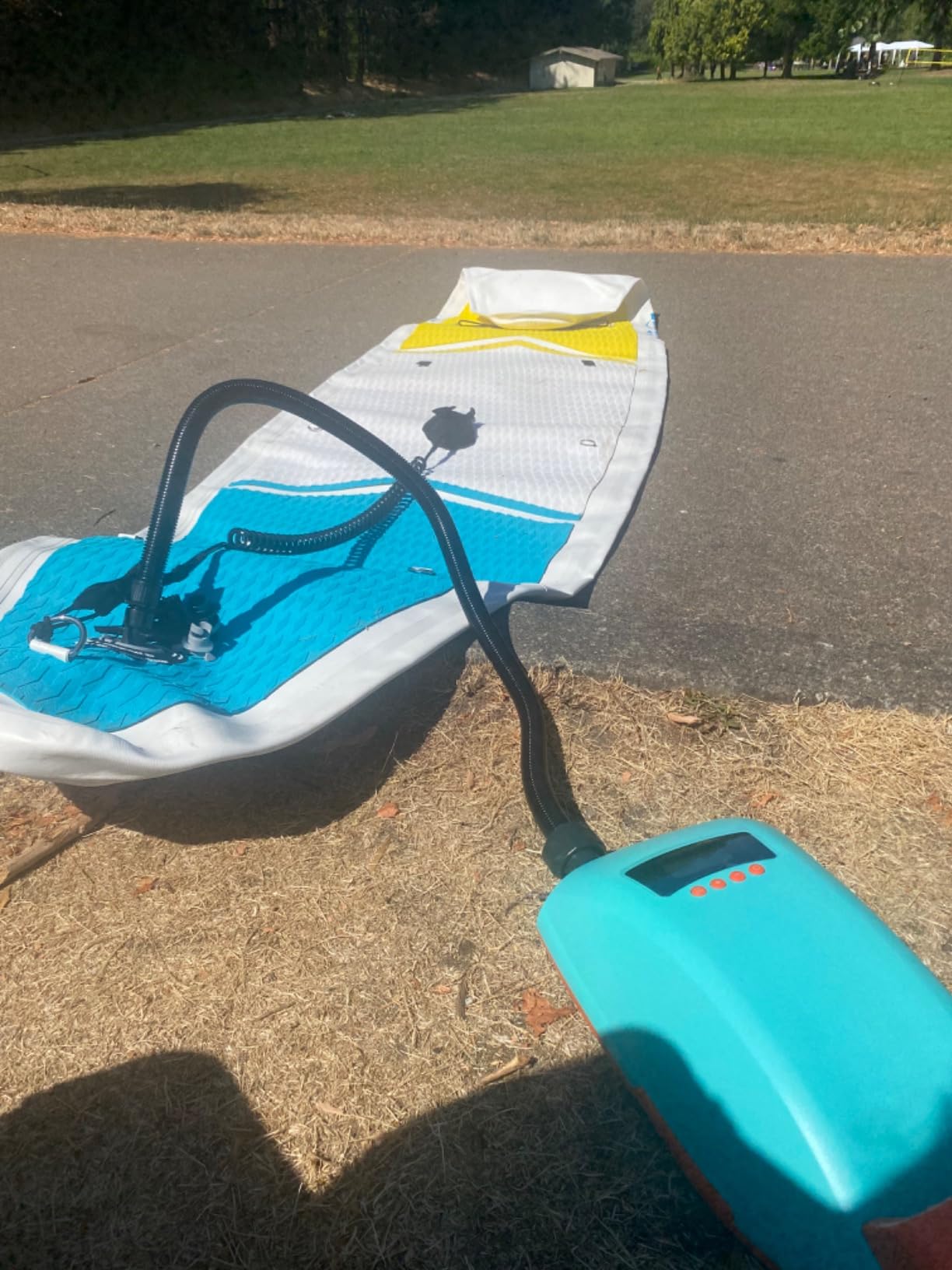 Swonder Seawolf Paddle Board Pump, 30% Faster 20 PSI SUP Electric Air Pump w/Dual Cylinder, Dual Stage & Active Cooling System, Supports 4 SUPs in a Row, 3 Colors Option customer photo 2
