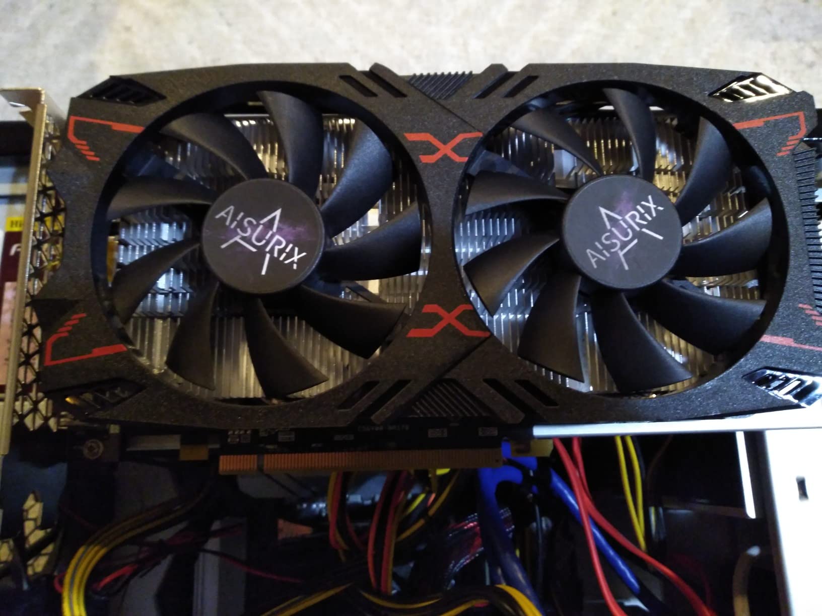 AISURIX RX 5500 XT 8gb GDDR6 Graphics Card,128 Bit, 3XDP, HDMI, PCI Express 4.0X8, 8pin with Fan Intelligent System,Gaming PC Computer Video Cards with 3X DisplayPort +1X HDMI (Style 1) customer photo 1