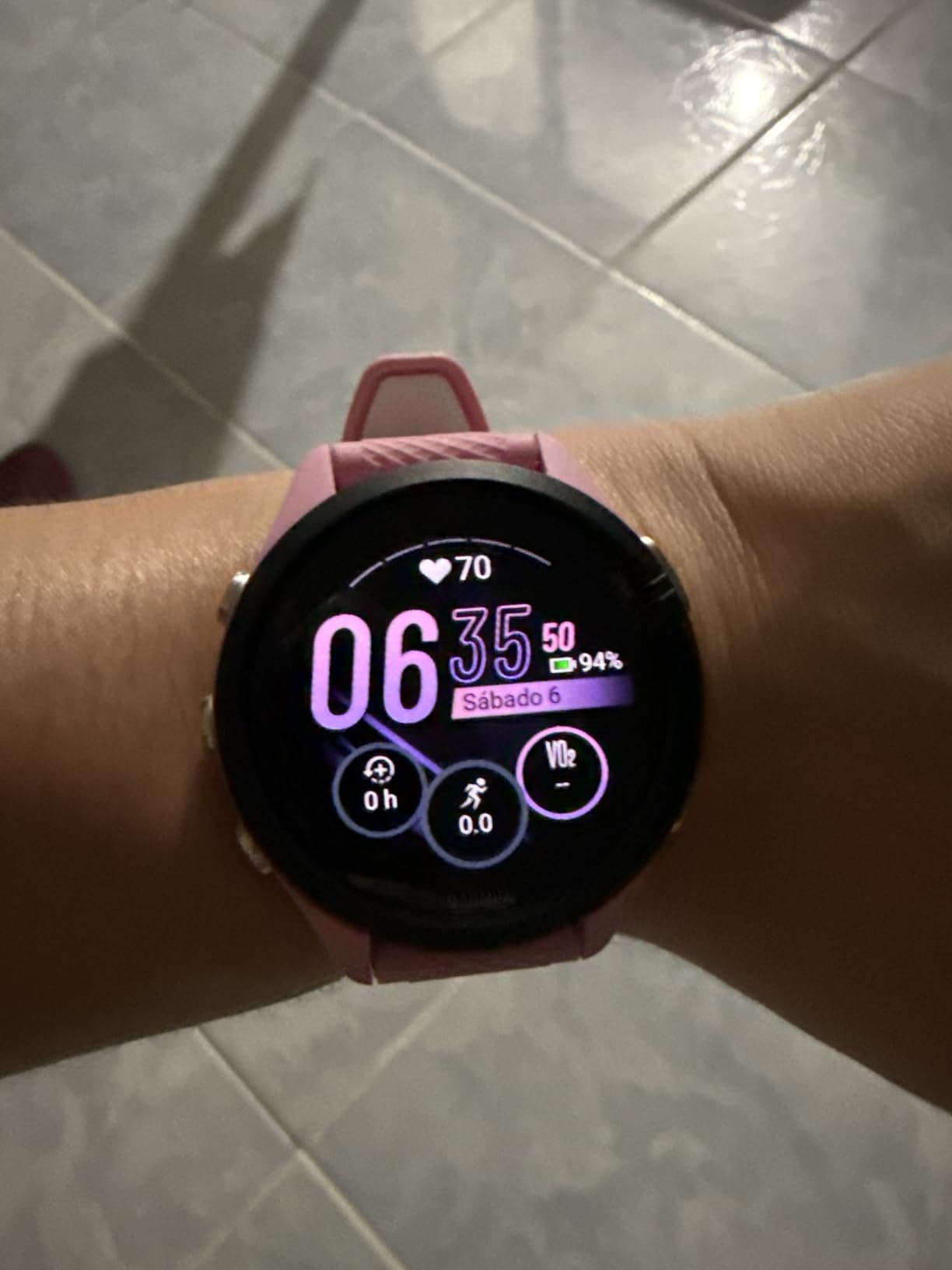 Garmin Forerunner 265, Running Smartwatch, 46mm, Black/Powder Gray customer photo 1