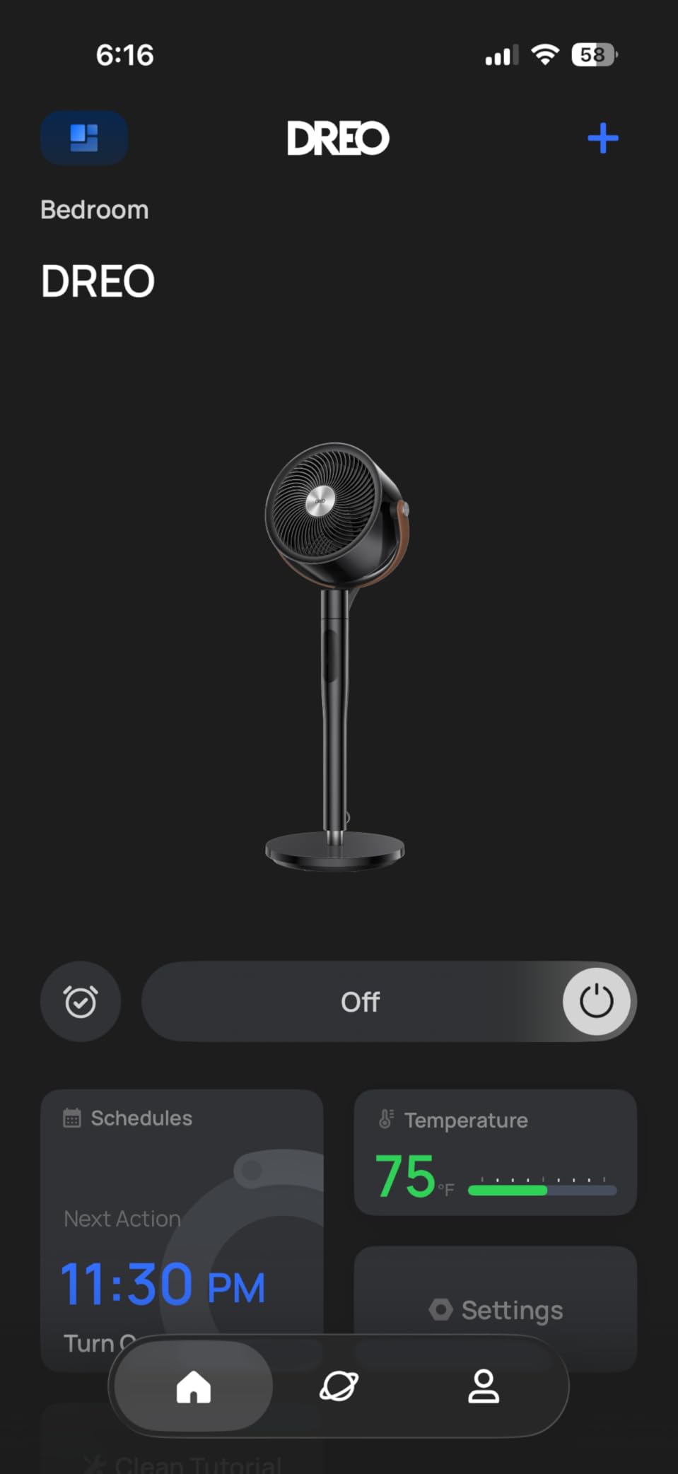 DREO Smart Fan for Bedroom, 120°+105° Omni-directional Oscillating, Quiet 20dB Fan, 100ft Air Circulator Pedestal Fan with DC Motor, 8 Speeds, 6 Modes, 37-43
