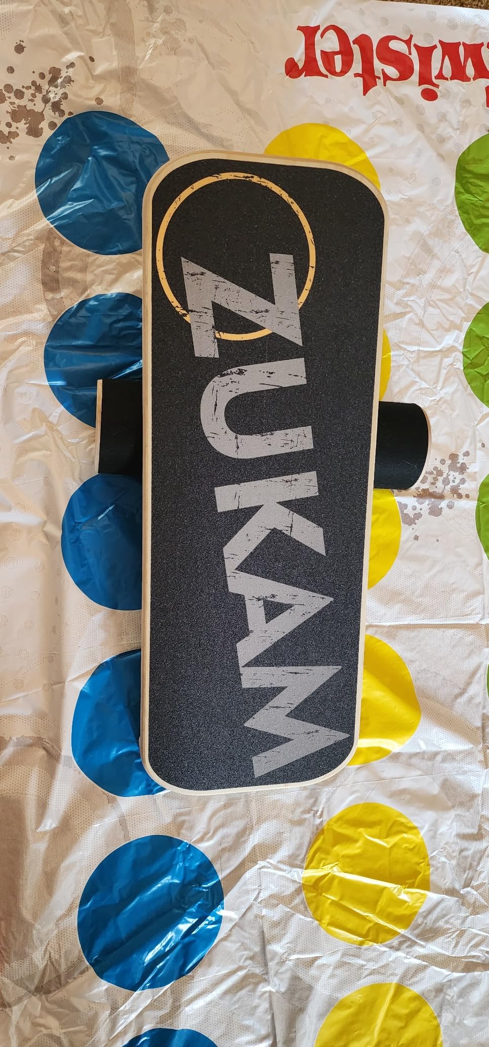 Balance Board Trainer, Wooden Balancing Board with Workout Guide to Exercise and Build Core Stability, Wobble Board for Skateboard, Hockey, Snowboard & Surf Training customer photo 1