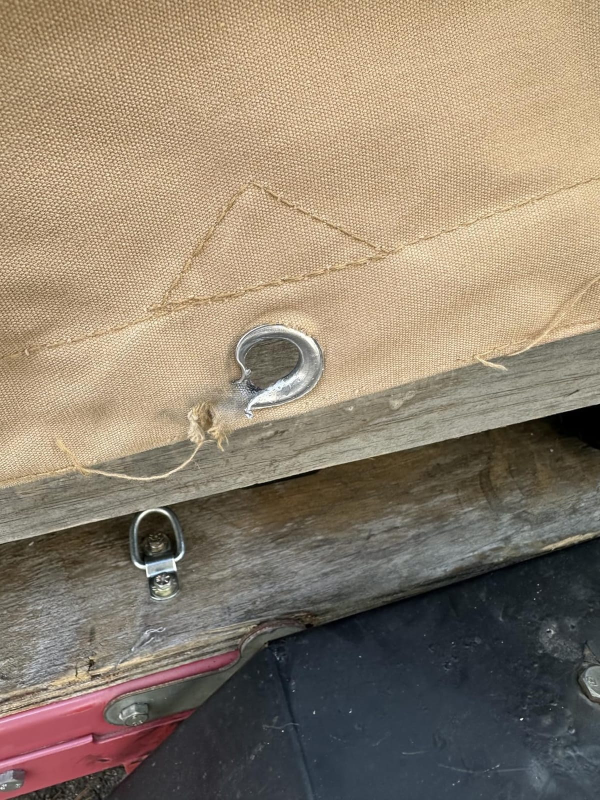 CARTMAN 6x8 Feet 12 Oz Heavy Duty Canvas Tarp, Tan | Finished Size, Multipurpose heavy tarpaulin with rustproof grommets, Great for canopy, camping, woodpile and roof covering customer photo 2