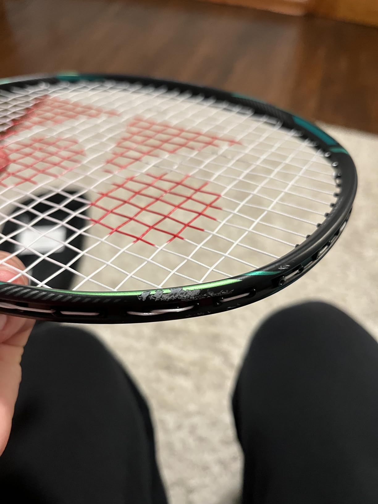 YONEX ASTROX Nextage Badminton Racquet (Black/Green) - Prestrung customer photo 1