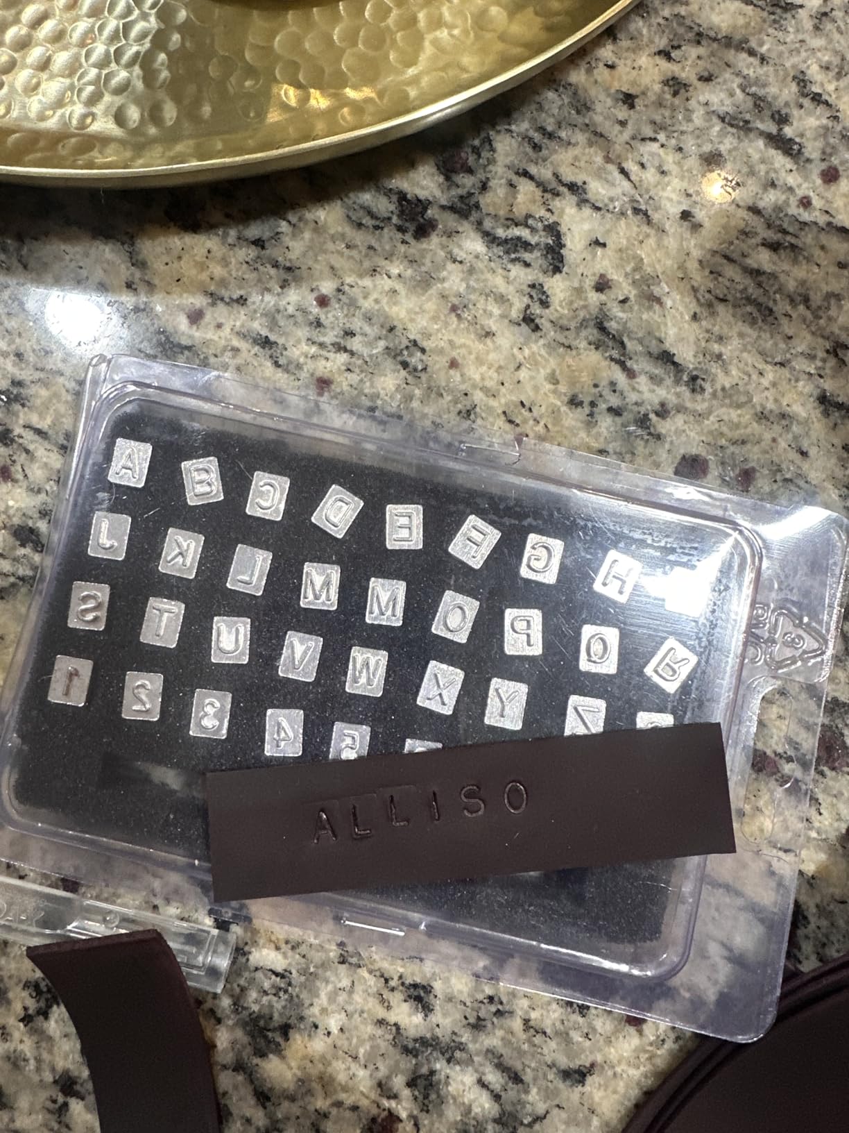 ZMAAGG 38 PCS Leather Stamps, Leather Stamping Tools, Leathers Stamping Kit | Leather Stamps for Leathers Working, Leather Letter Stamping Kit with Letters, Numbers and Rubber Hammer customer photo 2