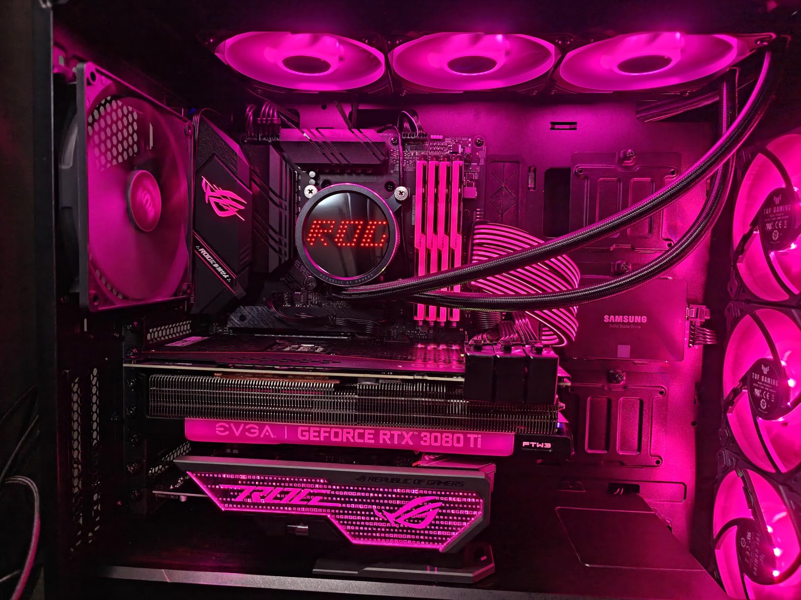 ASUS ROG RYUO III 360 ARGB White Edition All-in-one AIO Liquid CPU Cooler 360mm Radiator, Asetek 8th gen Pump Solution, Anime Matrix LED Display and ROG AF 12S ARGB Fan customer photo 1