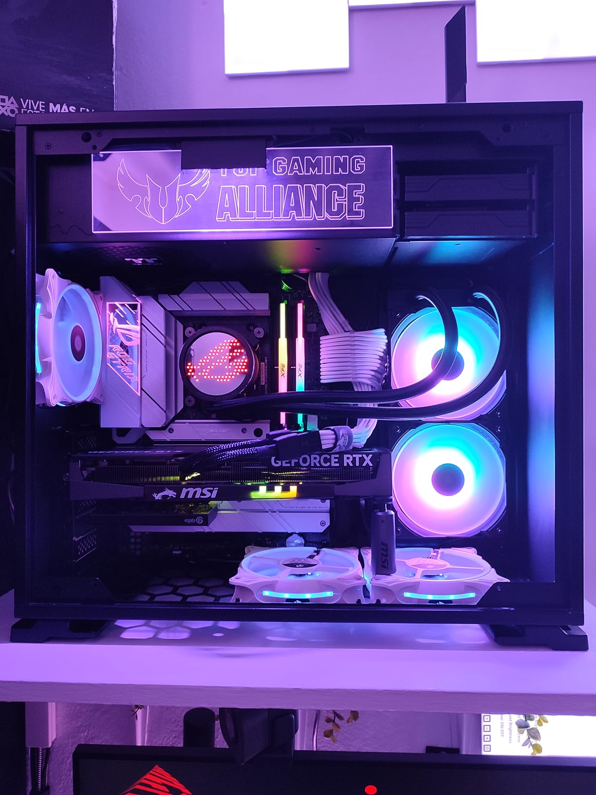 ASUS ROG RYUO III 360 ARGB White Edition All-in-one AIO Liquid CPU Cooler 360mm Radiator, Asetek 8th gen Pump Solution, Anime Matrix LED Display and ROG AF 12S ARGB Fan customer photo 2
