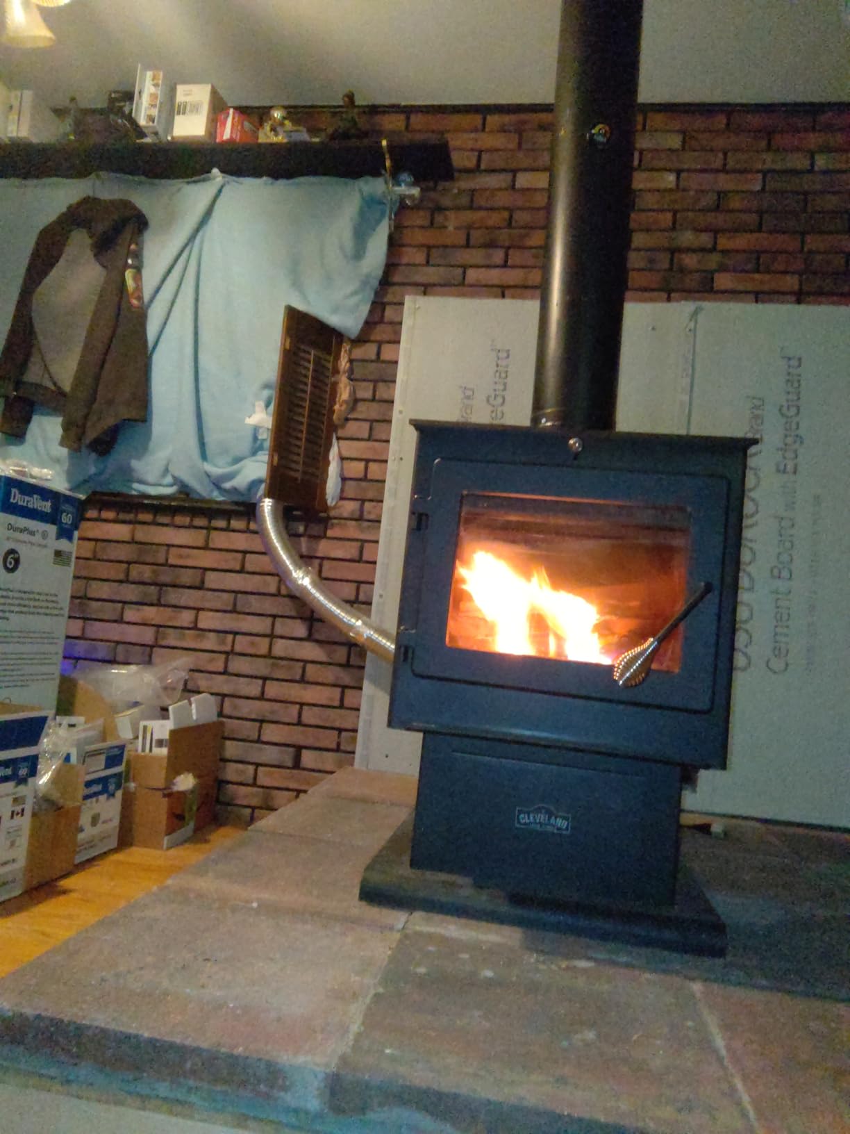Cleveland Iron Works Huron Medium Wood Stove customer photo 2