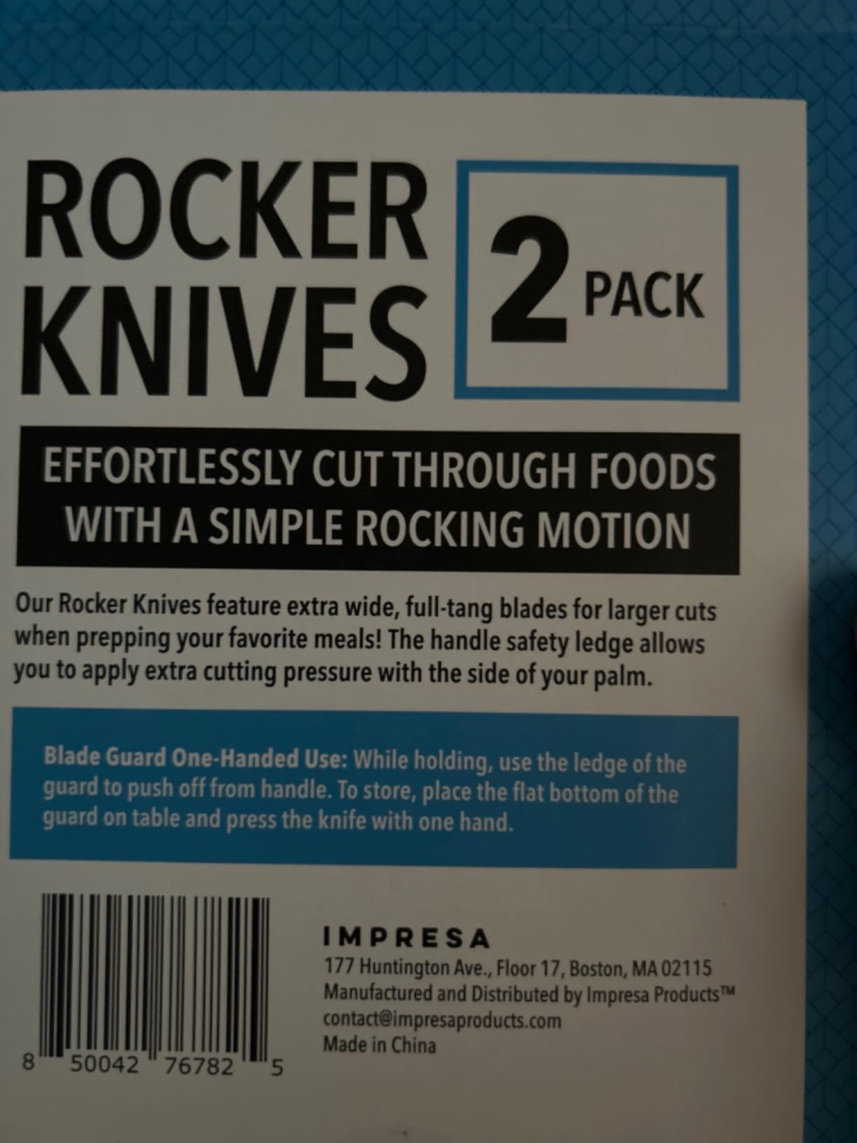 IMPRESA One-Handed Adaptive Kitchen Knife - Extra Wide Blade, Stainless Steel, Black, 2 Pack - Ergonomic Safety Ledge & Textured Grip - Adaptive Equipment for Disabled & Elderly Kitchen Utensils customer photo 2