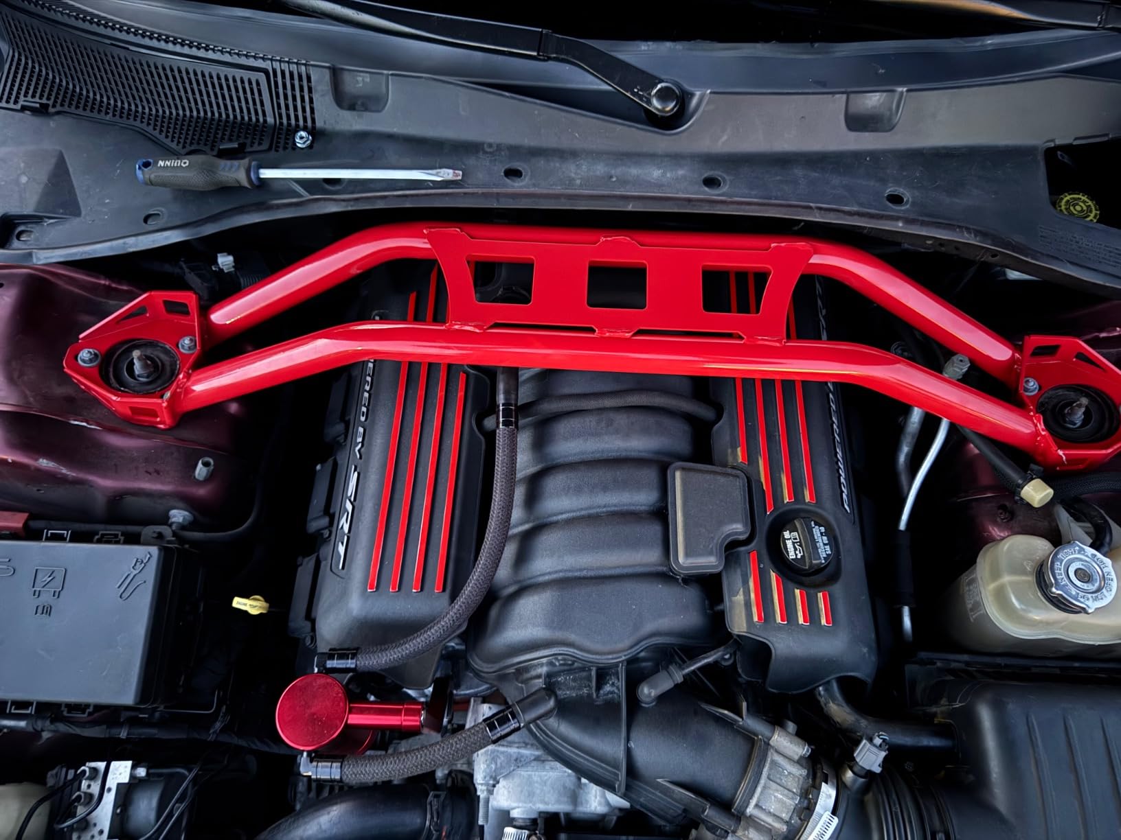 KUAFU Strut Tower Brace Compatible with 2008-2023 Dodge Challenger customer photo 2