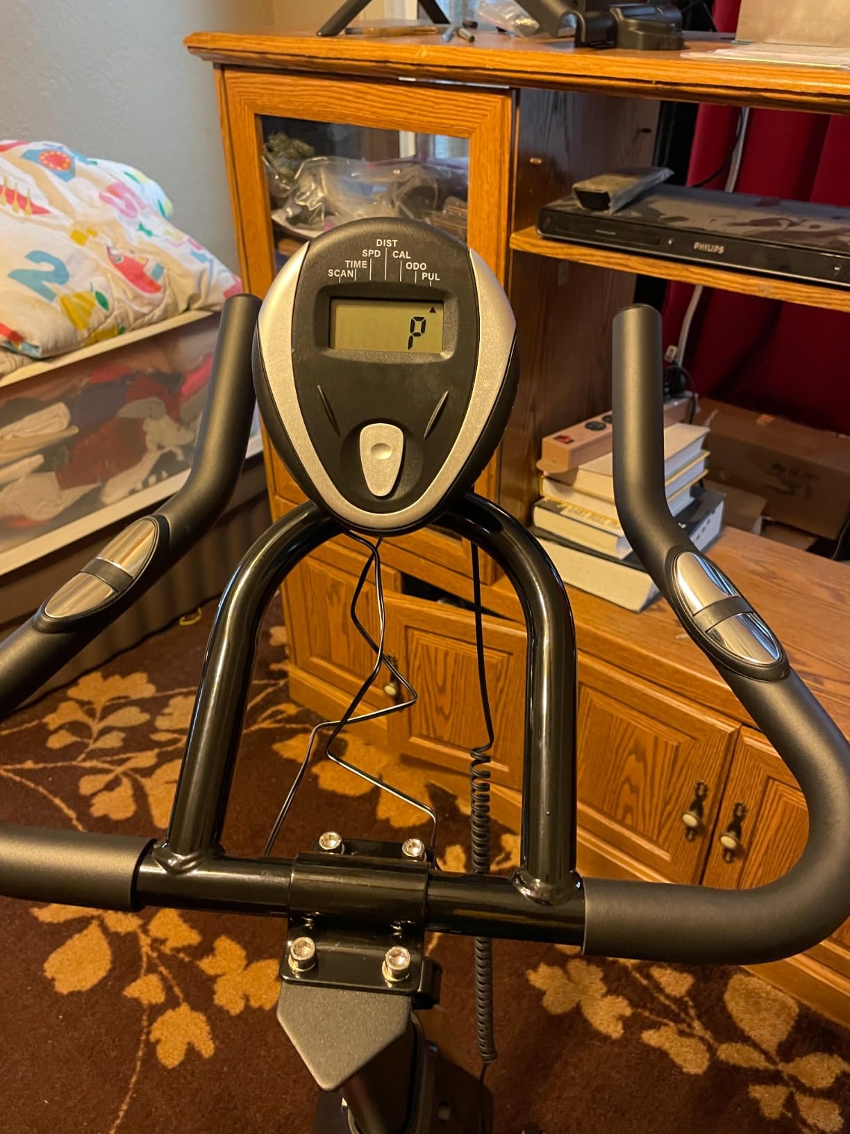 YOSUDA Exercise Bike, Magnetic Friction Stationary Bike with App Training | Magnetic Indoor Cycling Low Noise Bike for Home with 300 lb Weight Capacity, Tablet Holder and Fitness Course for Weight Loss customer photo 1