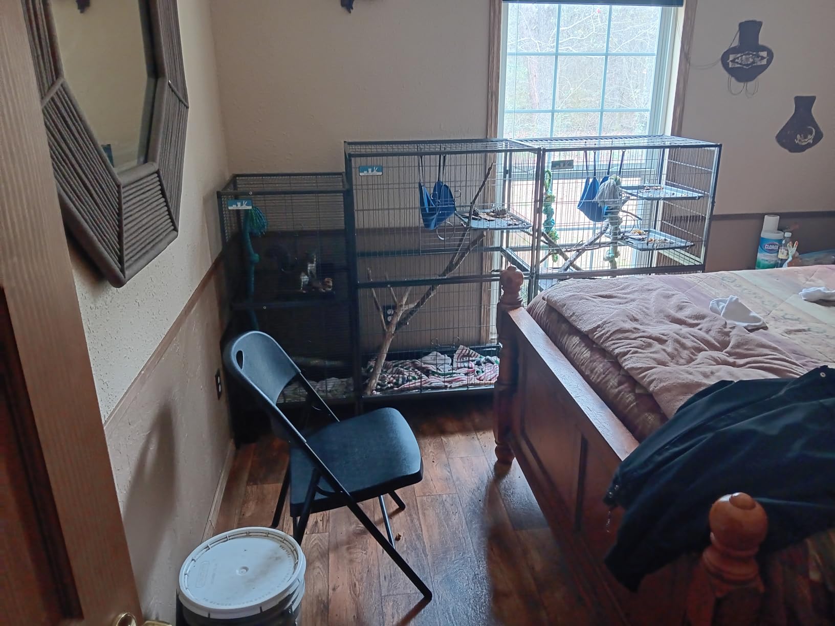 HABUTWAY 50''H Metal Small Animal Cages, Rolling Chinchilla Cage customer photo 1