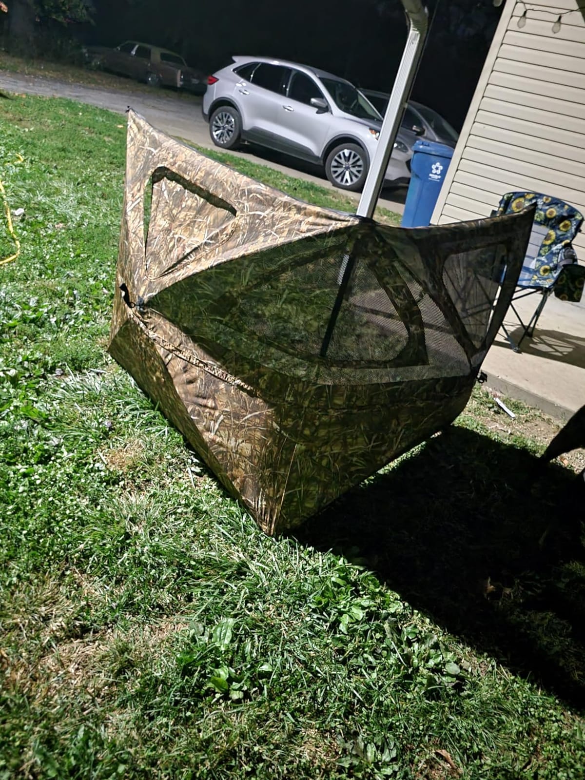 Lenotos 3-Panel Pop Up Ground Blind, Easy-Setup Hunting Blind for Deer, Turkey, Duck - Dry Grass Camo(A-1004) customer photo 1