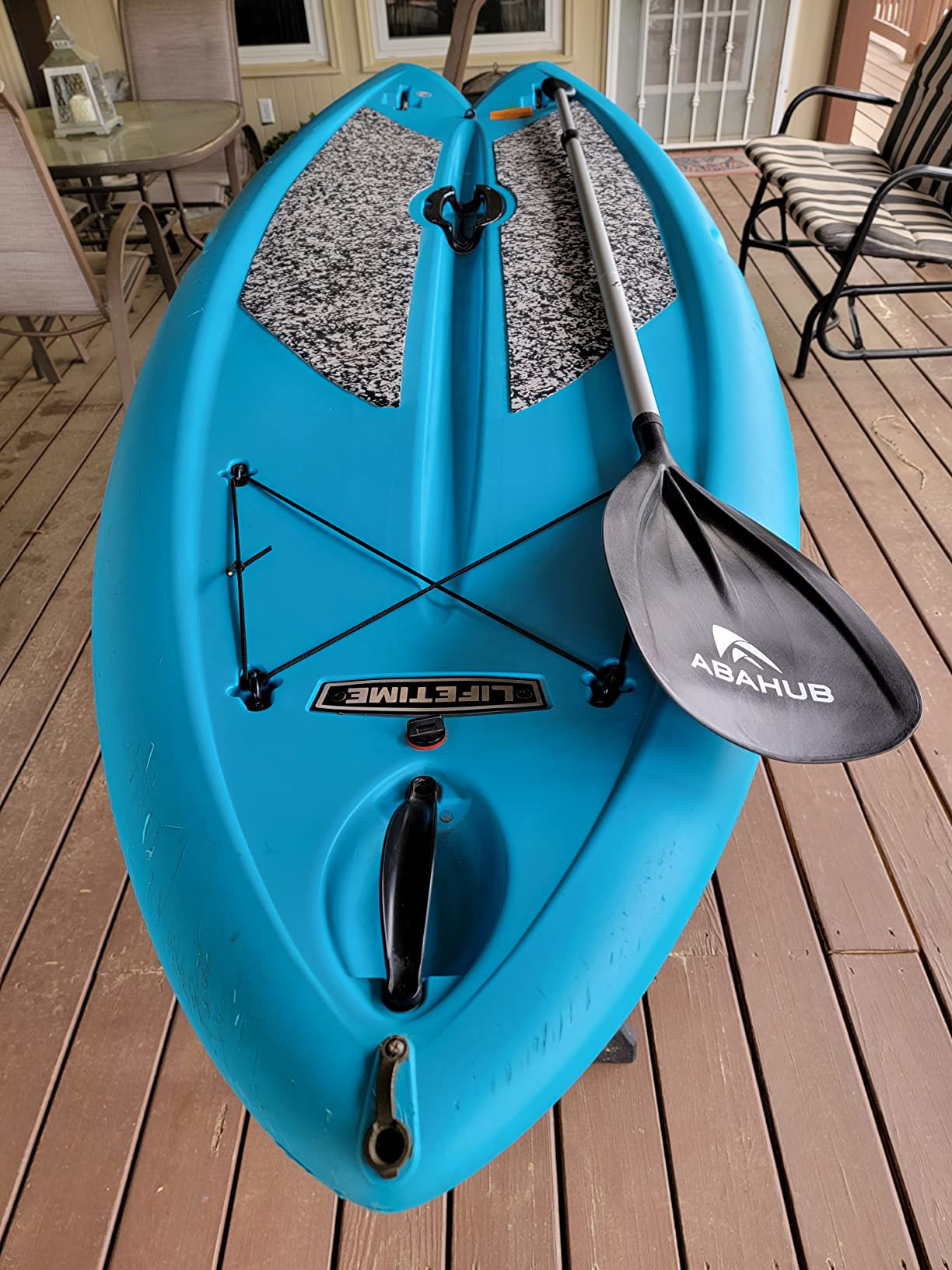 Abahub SUP Paddle - 3 Piece Adjustable Paddles - Lightweight Stand-up Paddle Oars for Paddleboard, Adjustable Aluminum Alloy Shaft 68