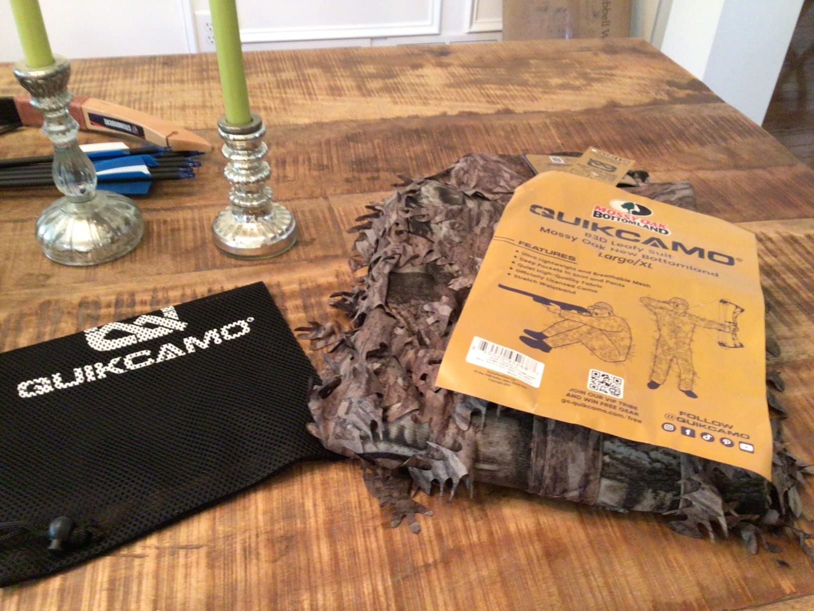 Mossy Oak 3D Leafy Camo Ghillie Suit - Breathable Quiet Mesh, Snaps and Zippered Pockets for Turkey Hunting customer photo 1