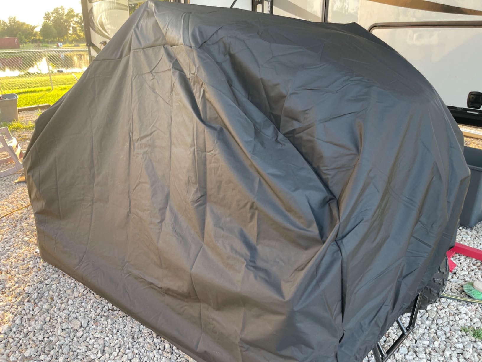 Comnova ATV Cover for 4 Wheelers - 95 Inch ATV Covers 600D Heavy Duty & Waterproof, Outdoor Four Wheeler Quad Cover All Weather Large for Polaris, Kawasaki, Arctic Cat, Honda, Yamaha and More customer photo 2