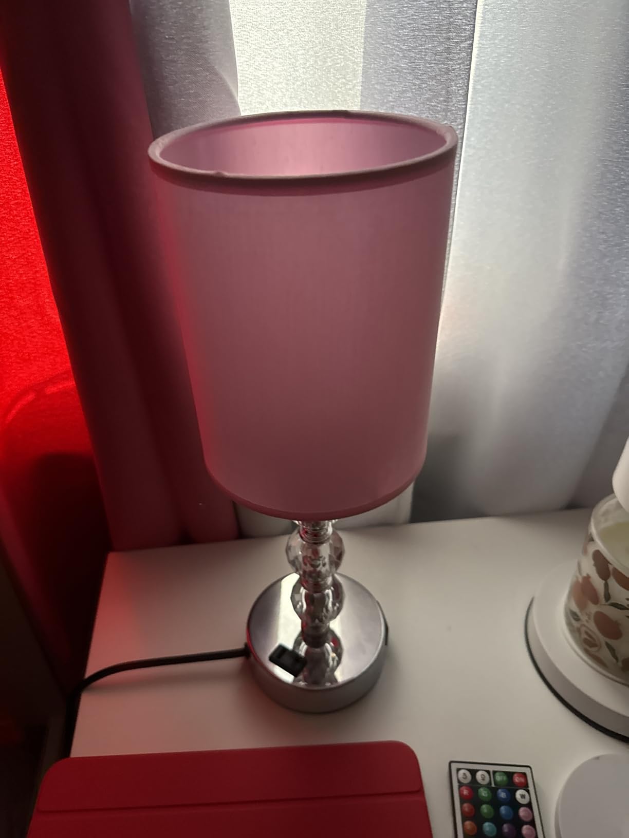 Crystal Touch Lamps for Nightstand, 3 Way Dimmable with Charging Station | Silver Lamp for Nightstand, USB-C+A & AC Outlet, Small Table Lamp for Bedside, Bedroom, Night stands, Dorm, Bulb Included customer photo 2