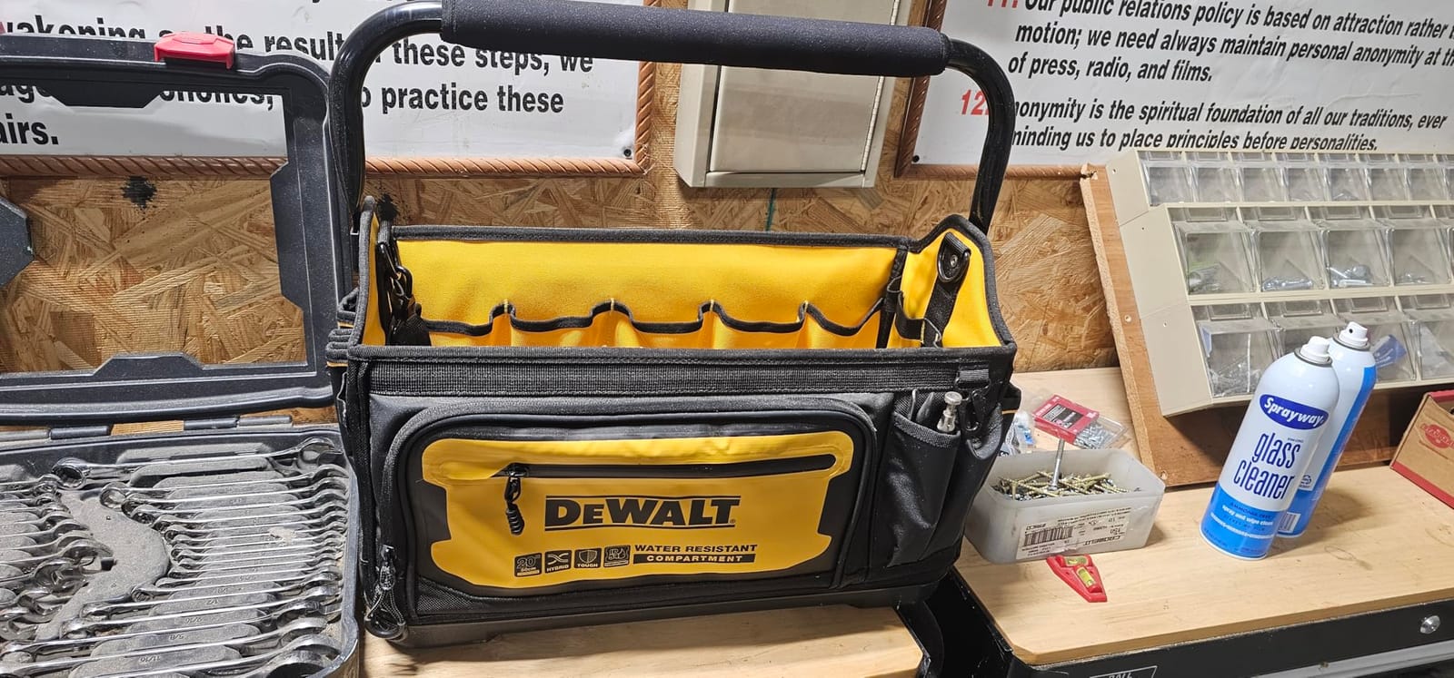 DEWALT Tool Tote, Open Top Tool Bag, 20