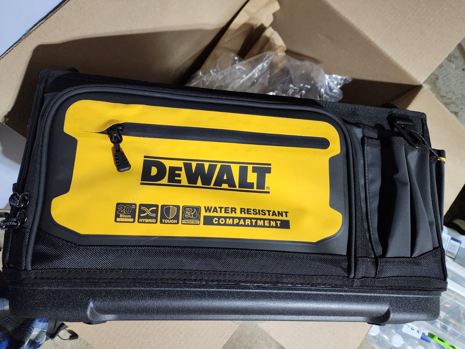 DEWALT Tool Tote, Open Top Tool Bag, 20