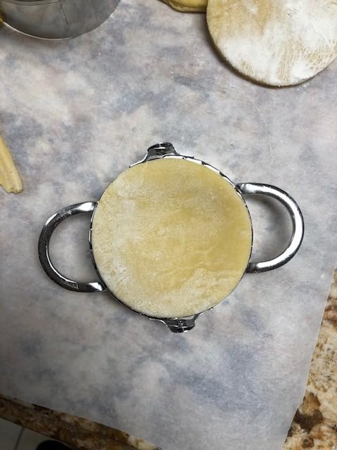 Dumpling Maker Set 7 Piece - Stainless Steel Dumpling Press Kit with Dough Cutter Rings, Empanada Mold & Filling Spoon - DIY Dumpling Maker Tool Set for Gyoza, Pierogi, Ravioli customer photo 1