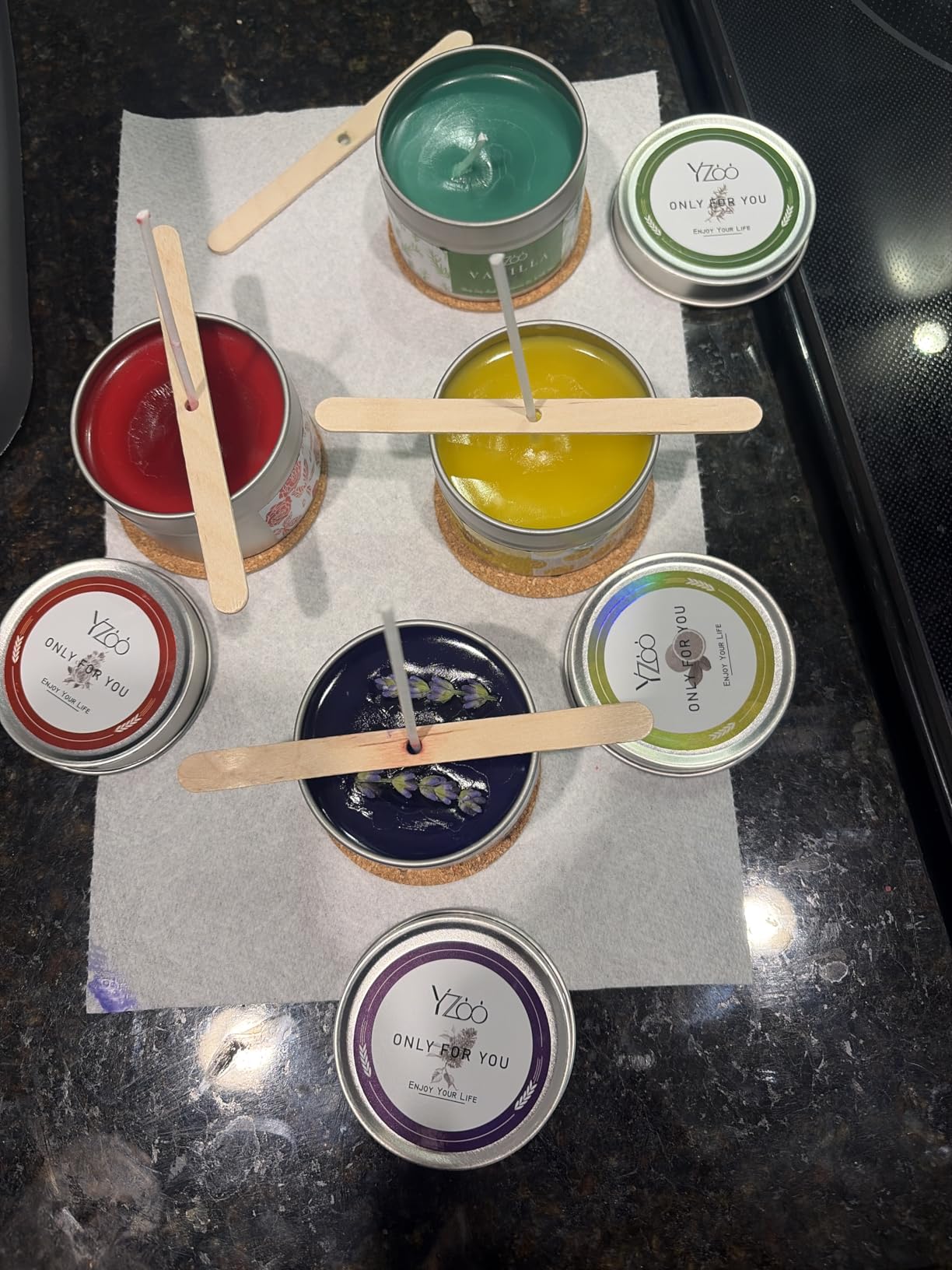 Complete Candle Making Kits for Adults Beginners, DIY Candle Making Supplies Include Soy Wax, Wax Melter, Scents, Dyes, Wicks, Wicks Sticker, Candle Tins & More - Full Candle Maker Set - Arts & Crafts Kits customer photo 1