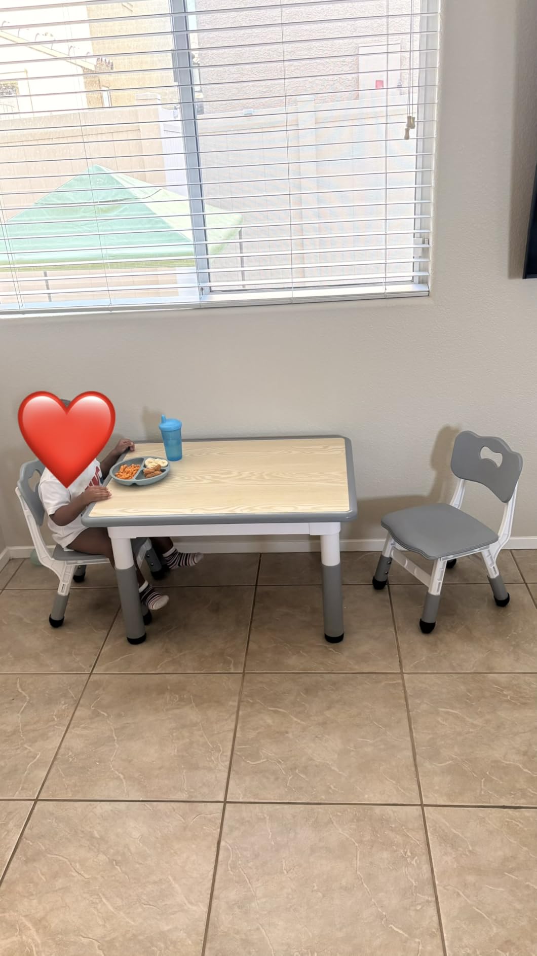 Brelley Adjustable Toddler Table and Chair Set, 31.5