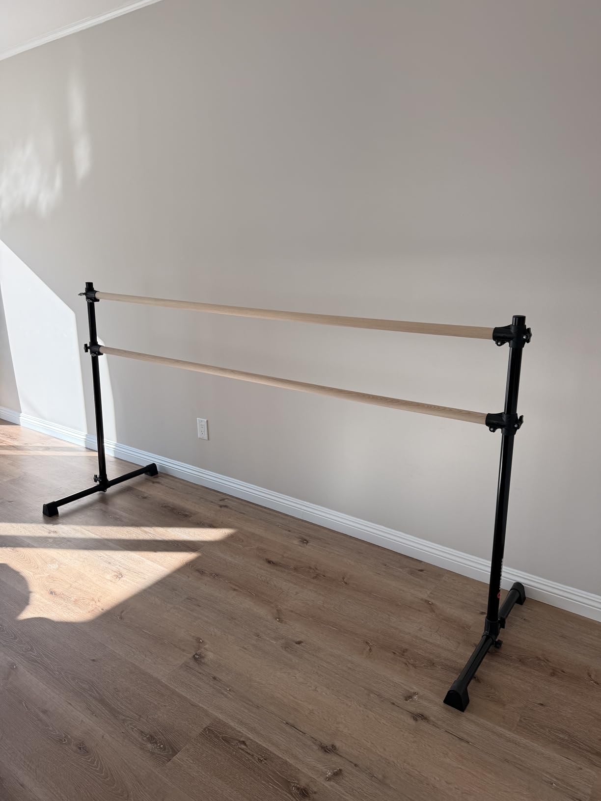 VITA Barre Portable Freestanding Double Ballet Barre, Prodigy, Wood | Adjustable Height, USA Made, Home or Gym Exercise Equipment for Kids & Adults | Dance, Fitness, Pilates customer photo 2