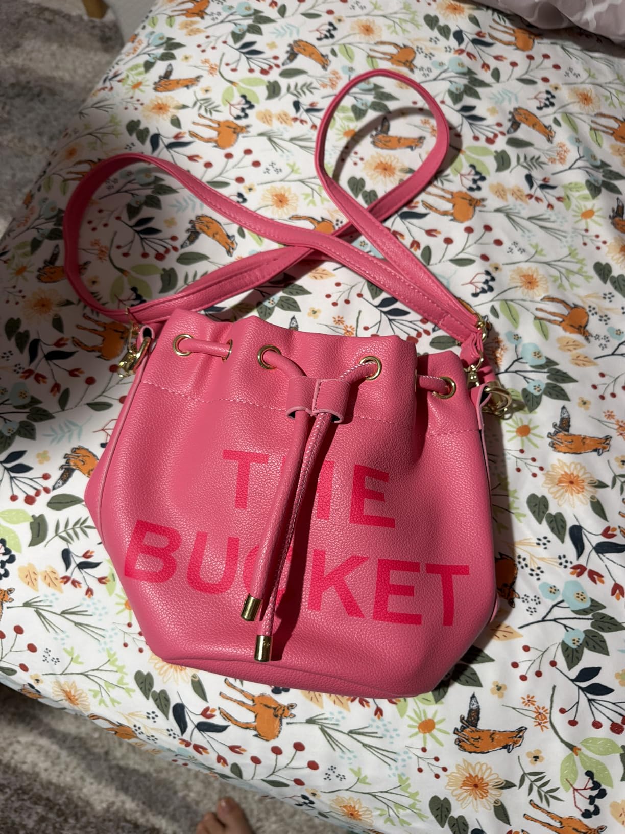 Mini Leather Bucket Bags for Women Drawstring Bucket Purse Crossbody Handbags Hobo Bag customer photo 1