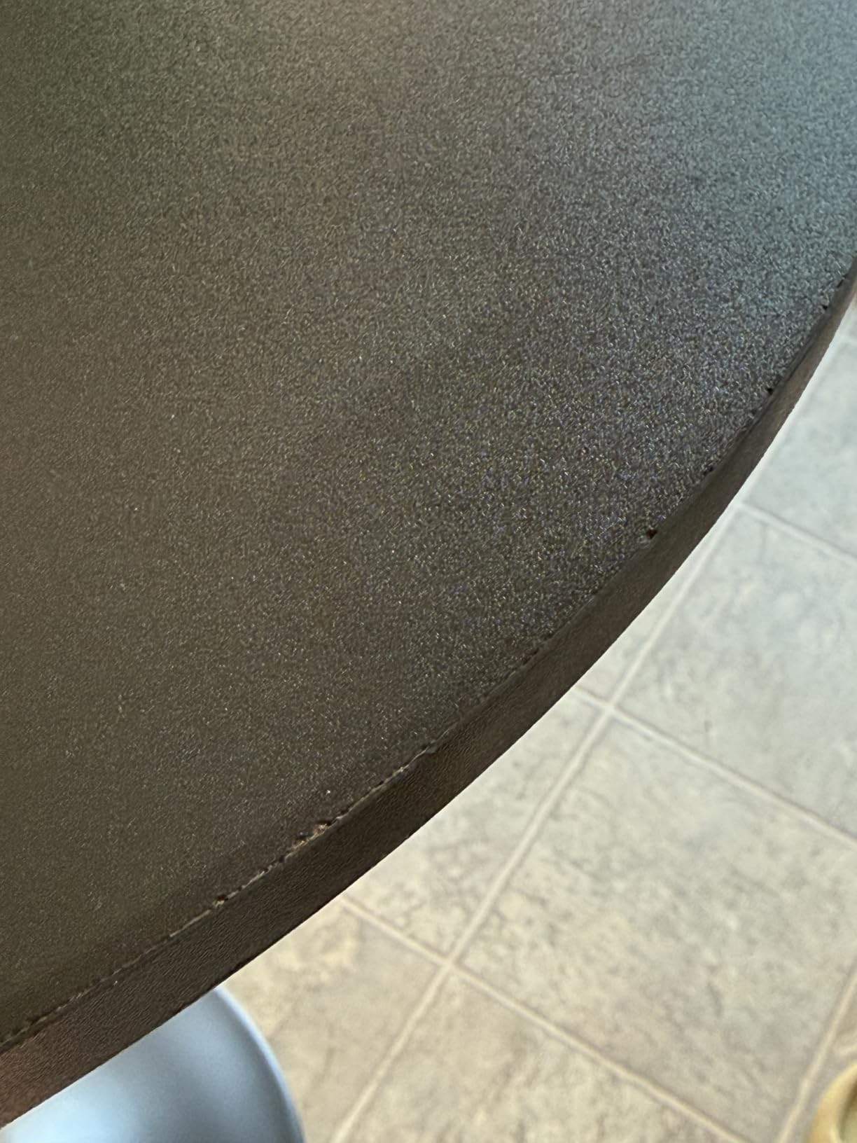 HOOBRO Bar Table, Height-Adjustable Round Pub Table 27-35.4 Inches, Cocktail Table with Sturdy Base, Modern Style, Easy to Assemble, Suitable for Small Space, Black BK58BT01G1 customer photo 2