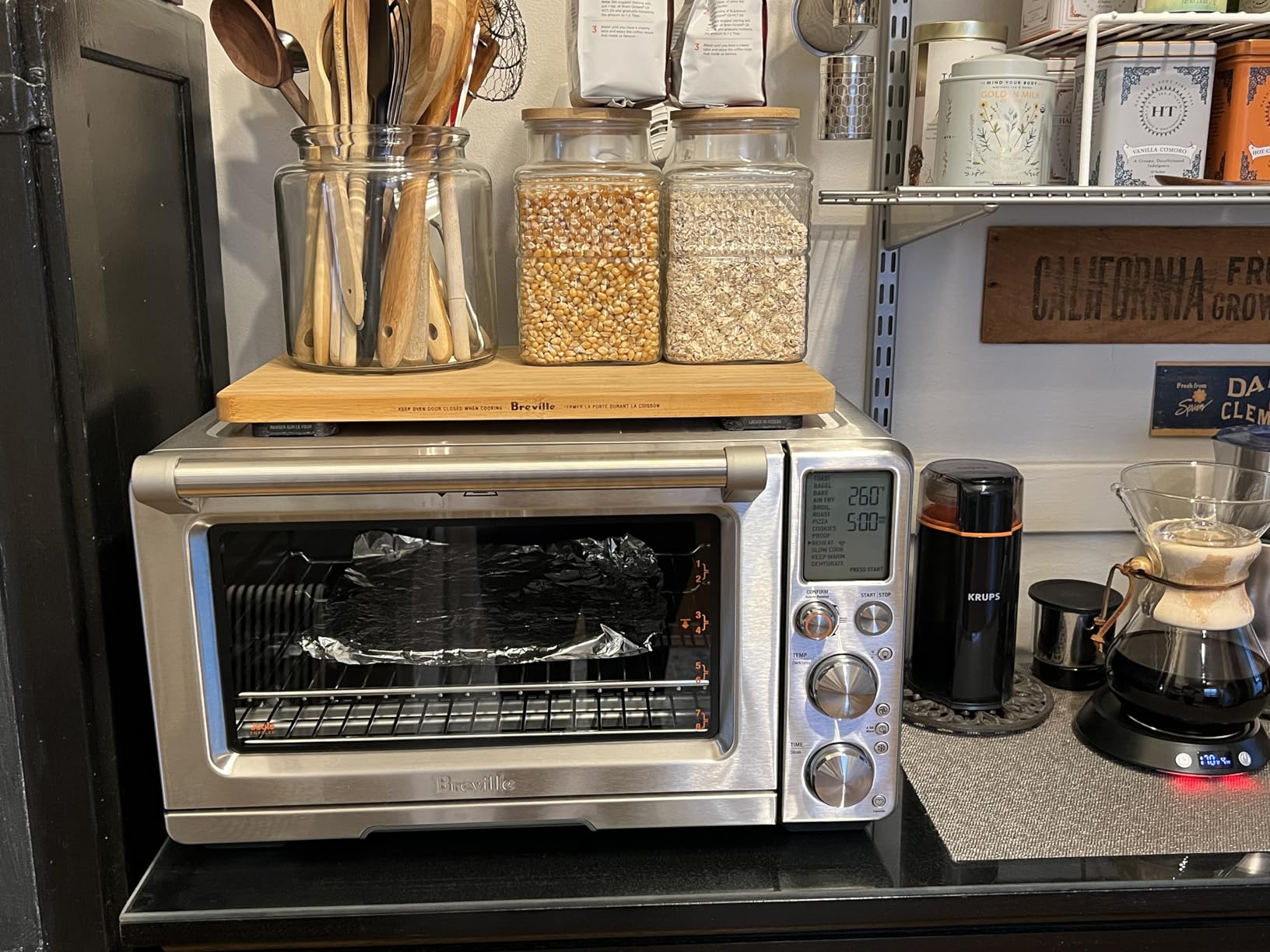 Breville BOV950BST Joule Oven Air Fryer Pro, Black Stainless Steel | Enjoy precisely cooked foods with connected countertop oven's 13 pre-set smart cooking functions | Voice activation customer photo 1