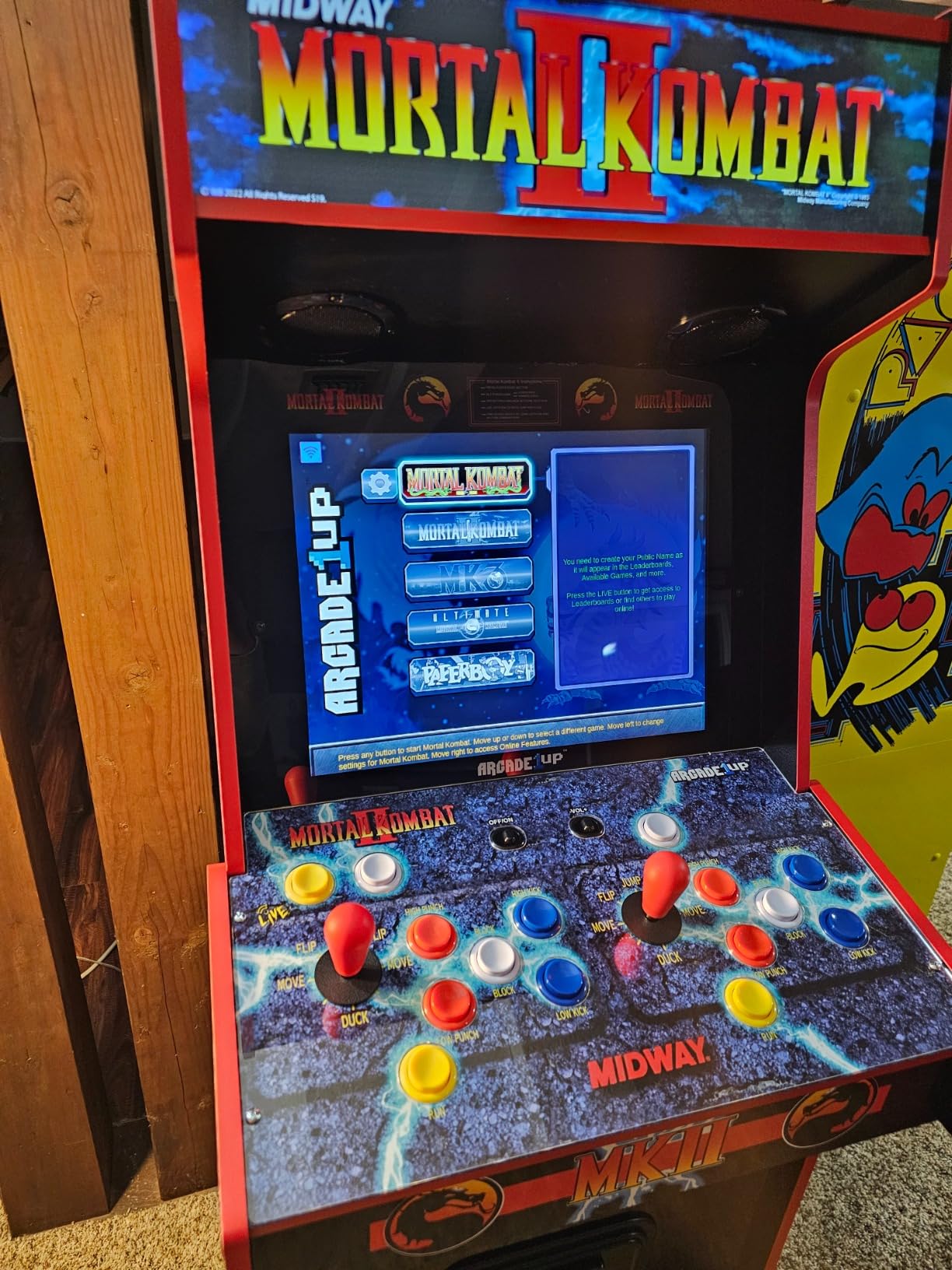 ARCADE1UP Mortal Kombat II Deluxe Arcade Machine, 14 Games | Gaming Cabinet with Real Feel Joysticks and Buttons, 17-Inch Color Screen customer photo 1