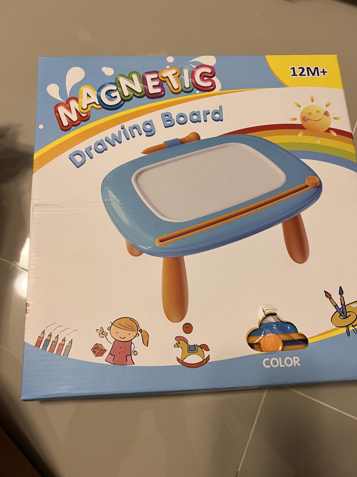 Seimome Magnetic Drawing Board, Toddler Girl Toys for 1-3 Year Old, Doodle Board Learning and Educational Kids Toys for 1 2 3 Year Old Baby Birthday GIF- Pink customer photo 1