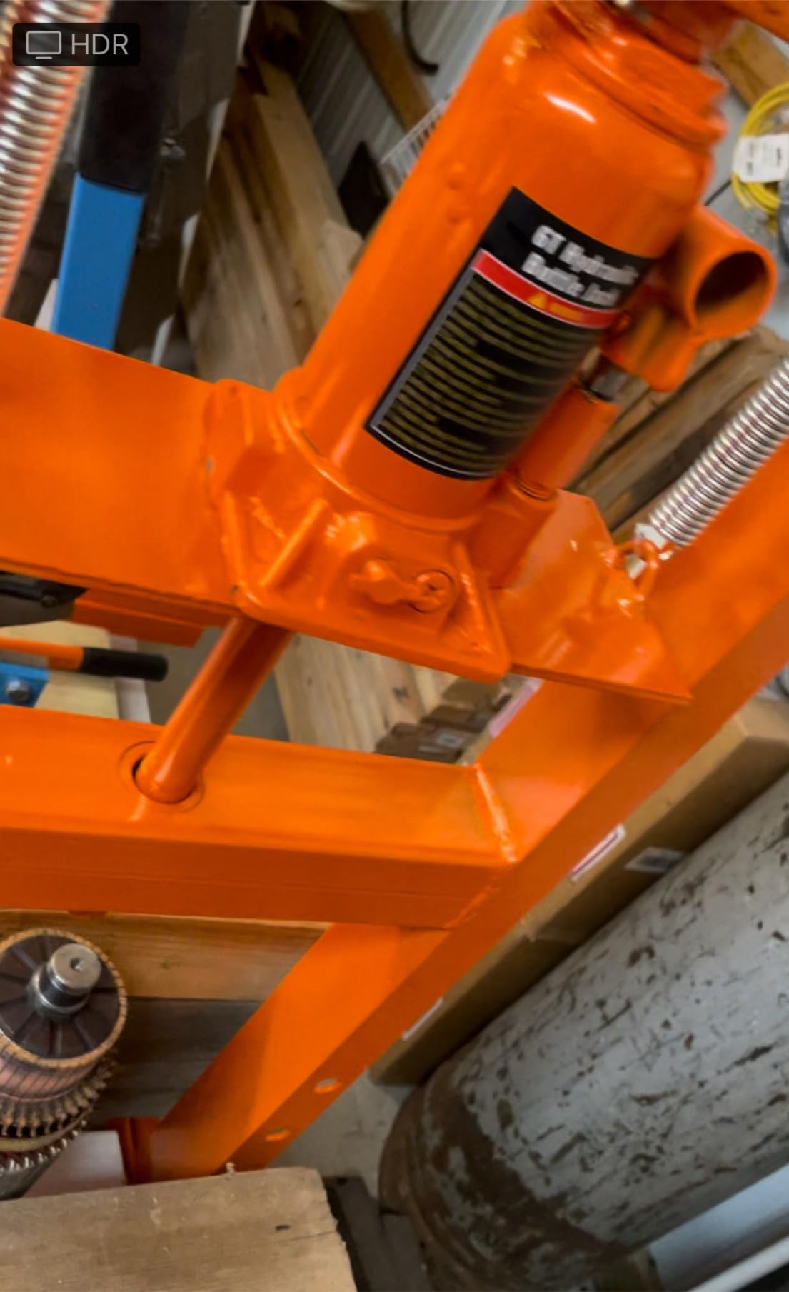 VEVOR Hydraulic 6 Ton H-Frame Garage Floor Adjustable Shop Press | Heavy-Duty Steel, with Movable Plates for Bending, Straightening, and Stamping, 2.2