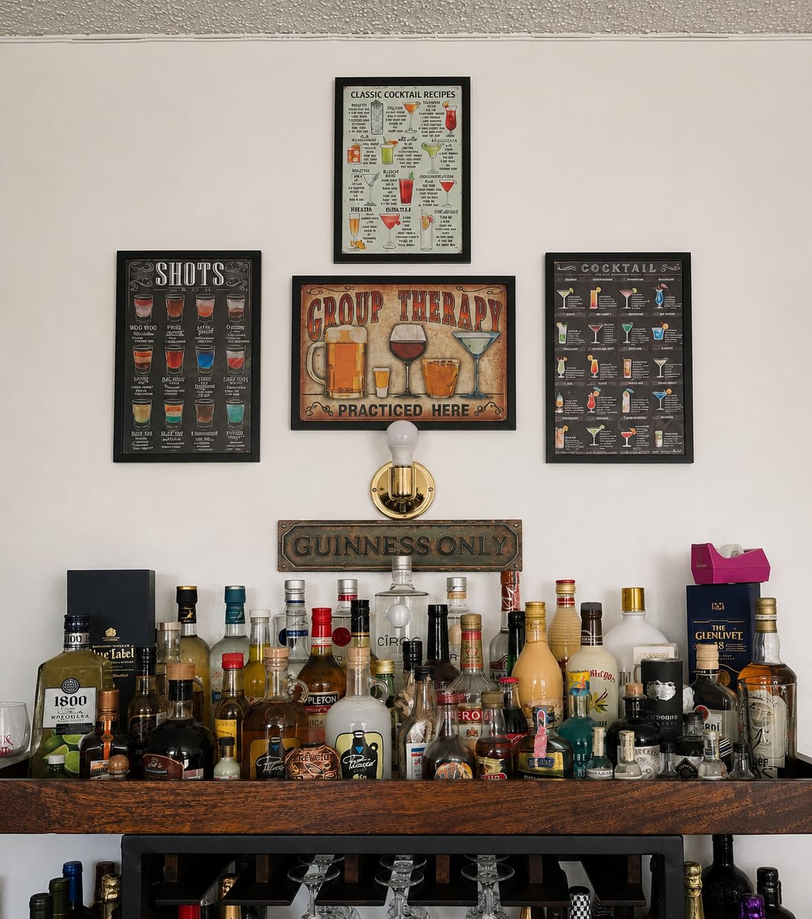 4 Pack Bar Signs for Home Bar Decor, Vintage Metal Bar Wall Decor for Man Cave, Beer Signs and Cocktail Pub Decorations for Bar Room, Kitchen, Garage and Tiki Bar 8x12 Inch customer photo 1