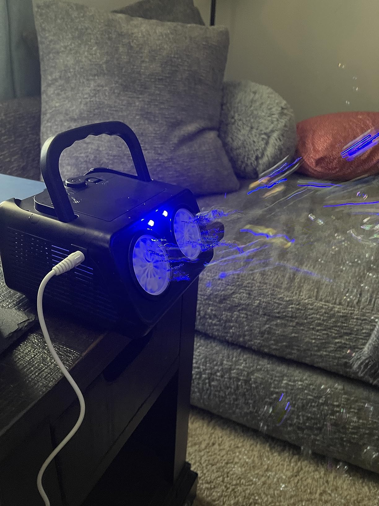 SHCKE Automatic Bubble Machine with 2 Fans,20000+ Bubbles/Min customer photo 2