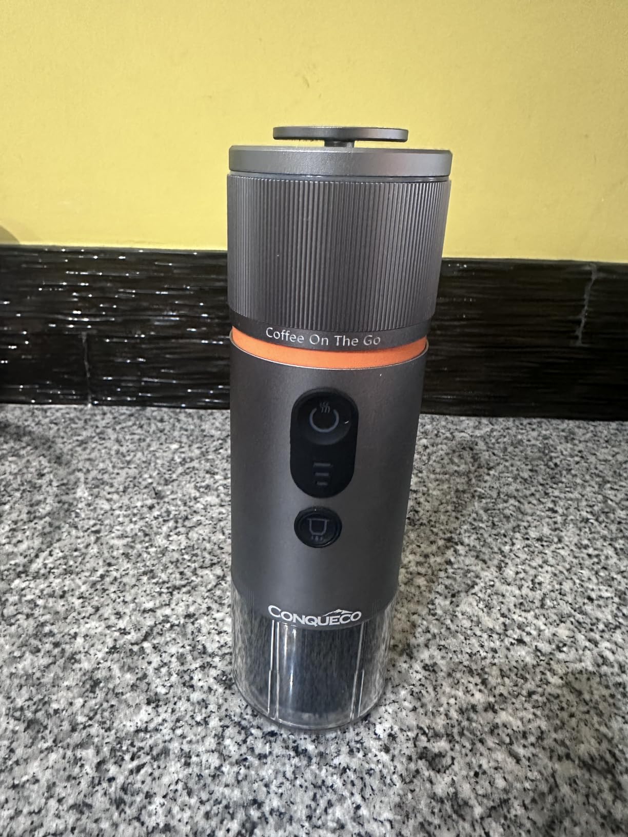 CONQUECO Portable Espresso Machine Travel: 12V Car Coffee Maker for Camping - Small Electric - 2.5 Mins Heating - 8 Cups Espresso for One Charge customer photo 2