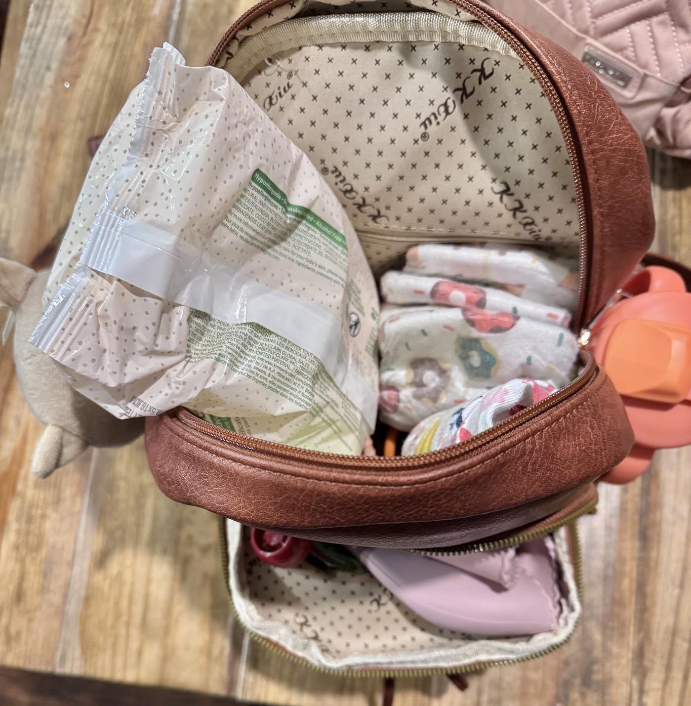 KKXIU Trendy Leather Backpack Purse for Women and Ladies Shoulder Travel Daypacks Bags customer photo 1