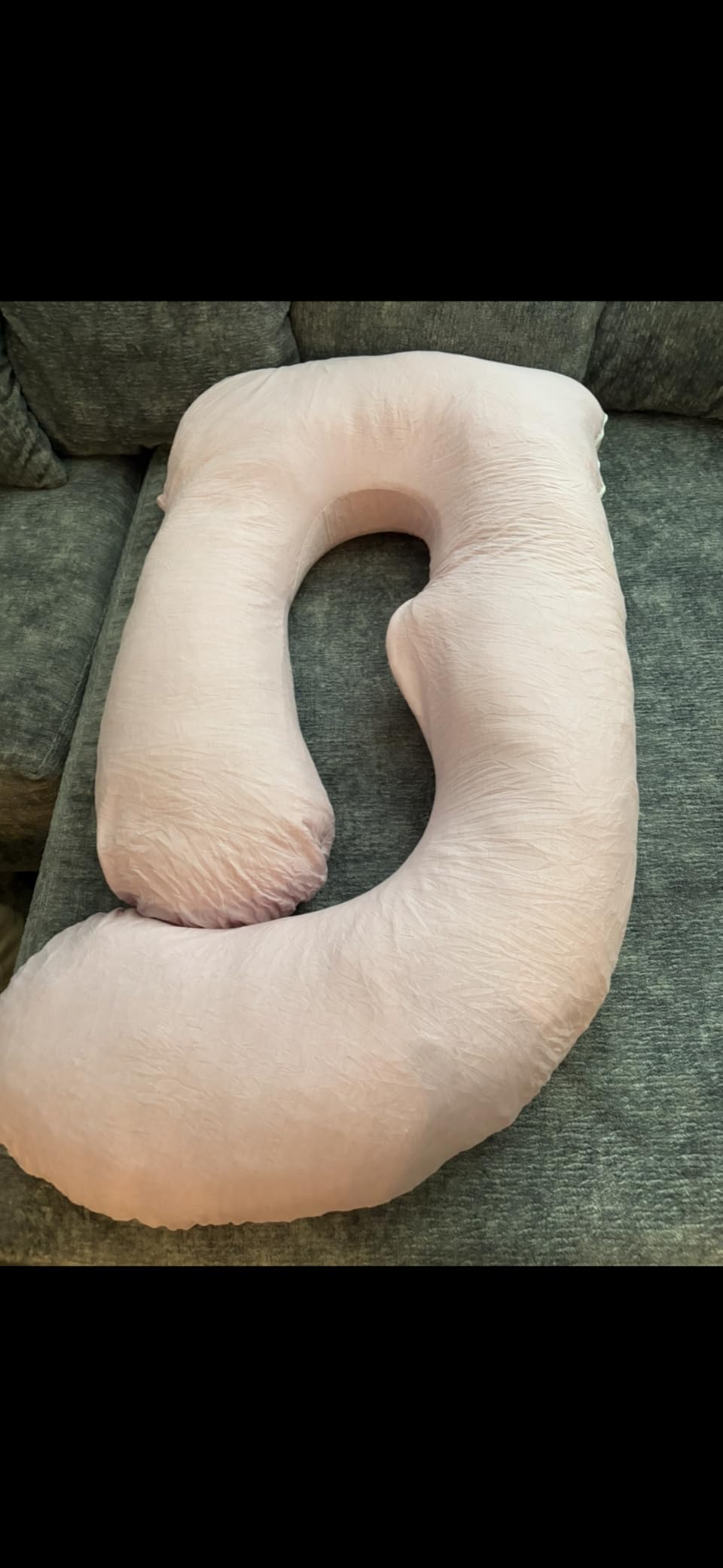 Victostar Pregnancy Pillow, 57 Inches U Shaped Maternity Pillow with Removable Cover Full Body Pillow Support for Back, Hips, Legs, Belly customer photo 2