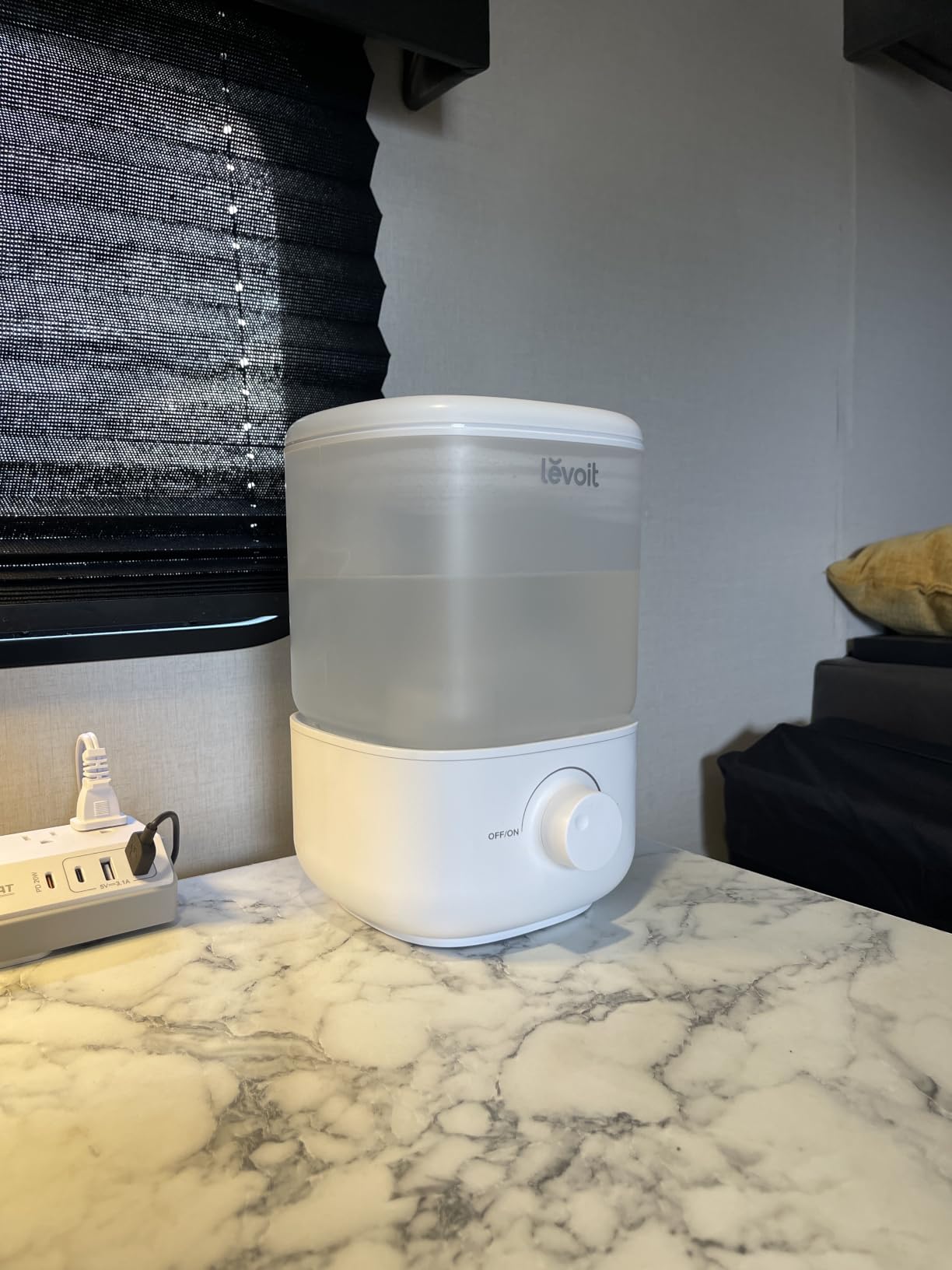 Levoit Top Fill Humidifiers for Bedroom, 2.5L Tank for Large Room, 28dB | Easy to Fill & Clean, Quiet Cool Mist Air Humidifier for Home Baby Nursery & Plants, Auto Shut-off for Safety, 25H Lasting customer photo 1