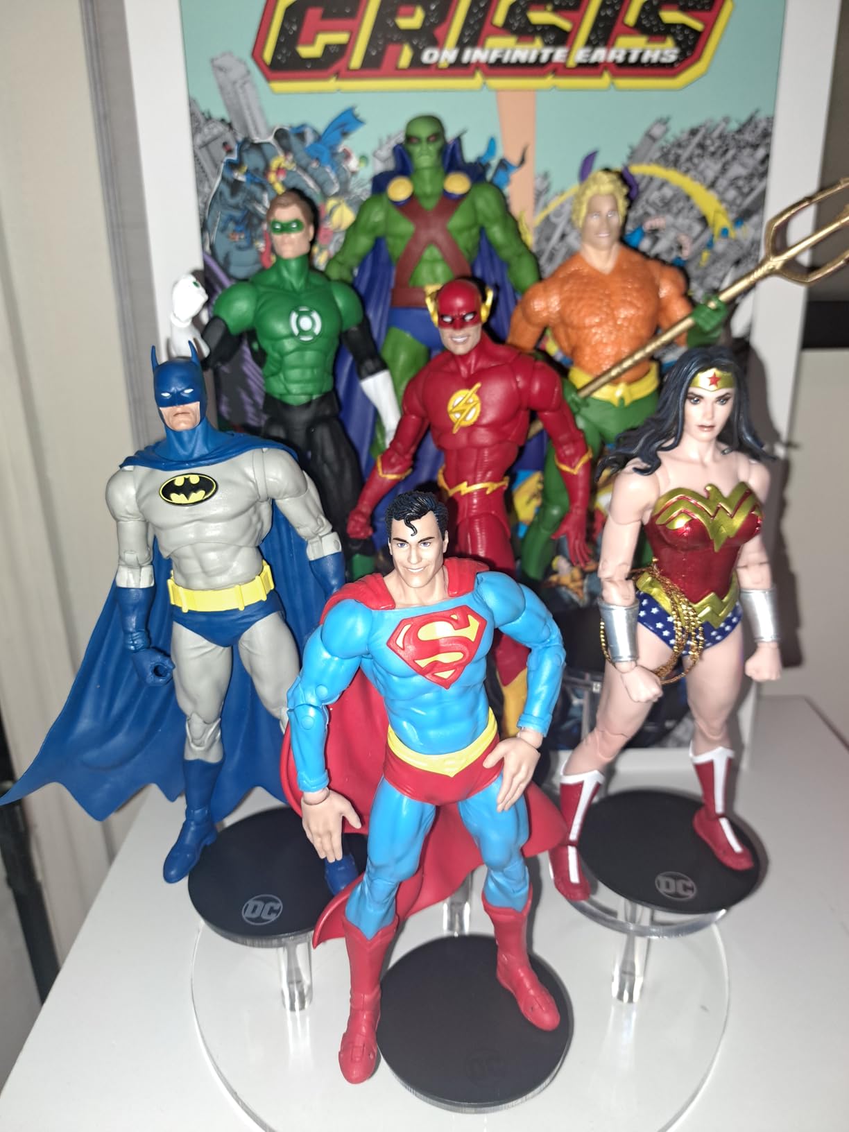 Acrylic Display Stand - 7-Tier Action Figure Stand - Multilevel Acrylic Risers for Display - Collection Organizer Holder for Figures, Collectibles, Toys and Dolls, Jewelry (Round-Clear8.8) customer photo 1
