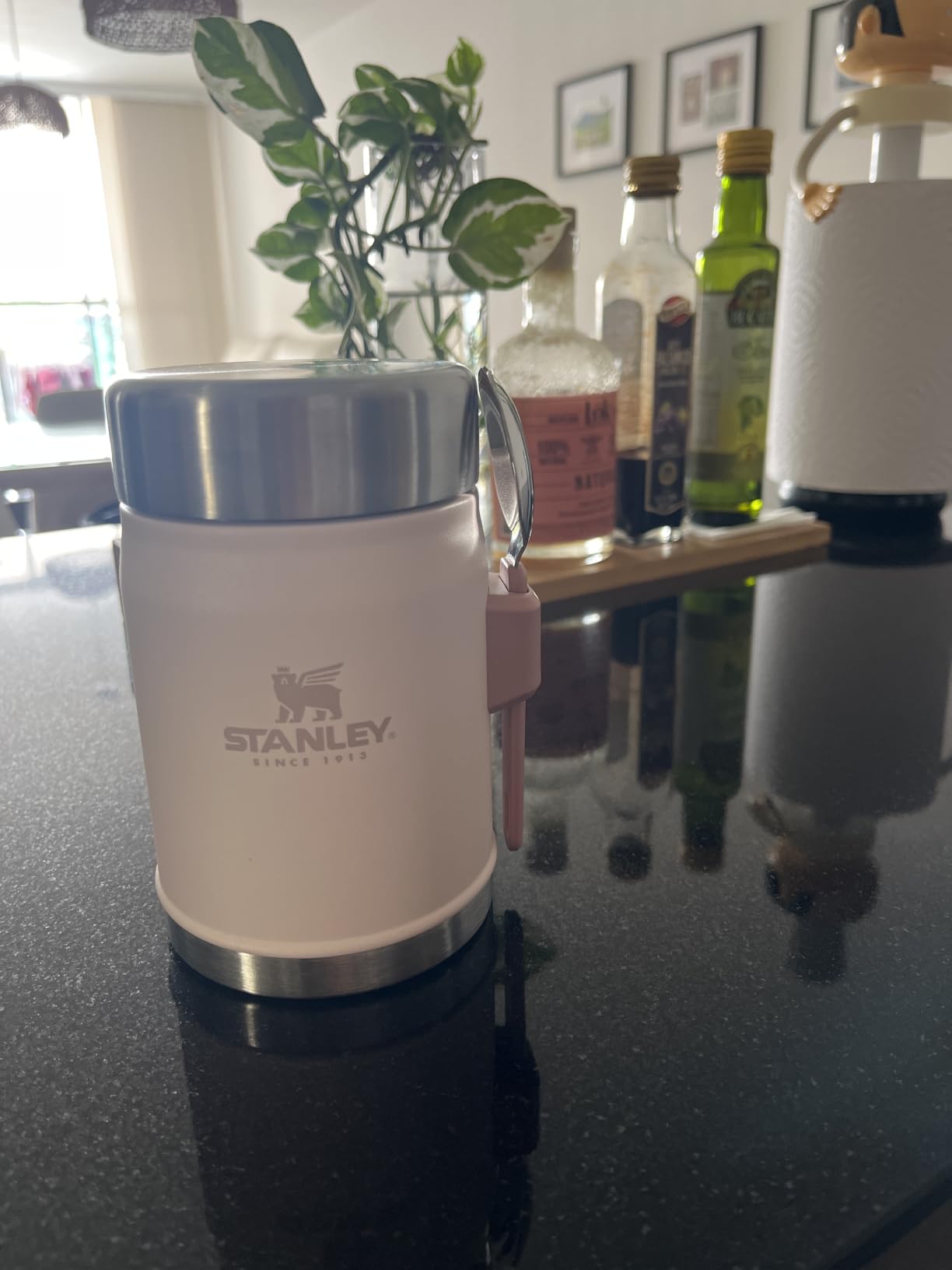 STANLEY Classic Food Jar and Spork | Vacuum Insulated Food Container | Wide Mouth Screw On Lid | Stainless Steel with Leakproof Lid customer photo 1