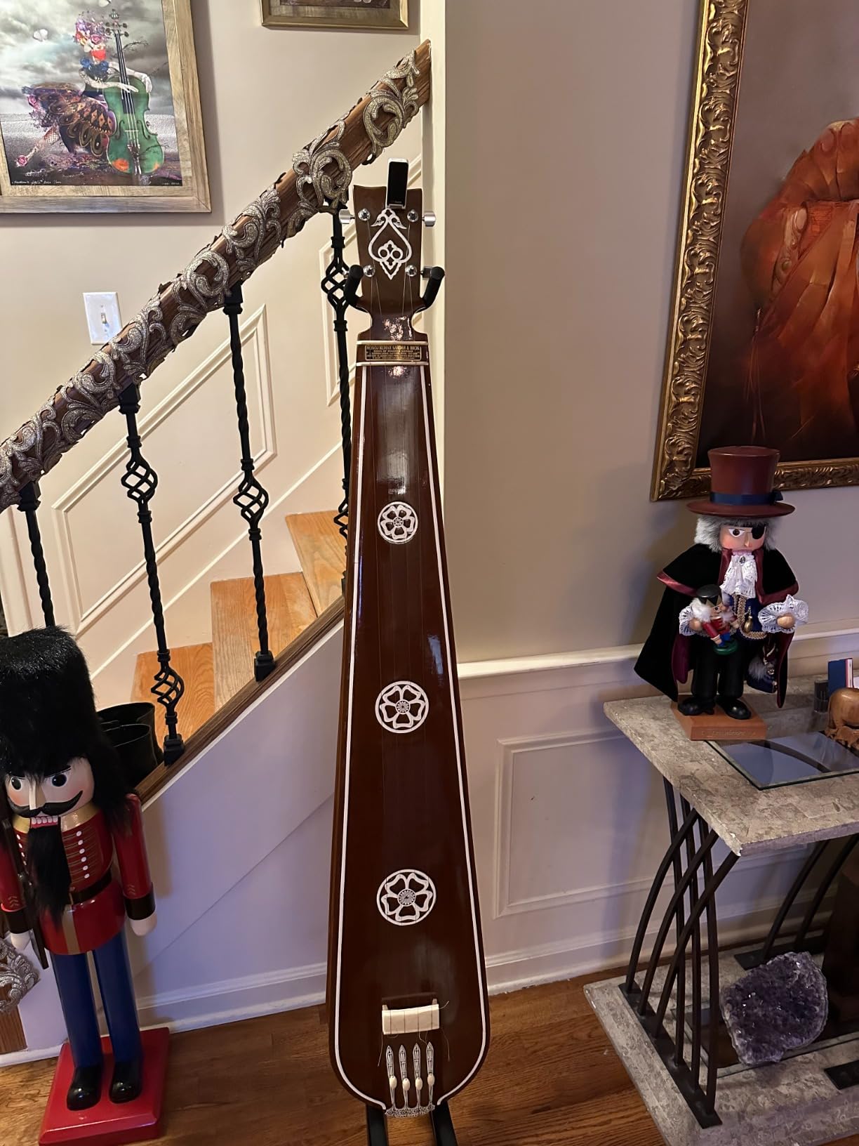 EASTROCK Double Bass Stand, Sturdy and Portable Upright Bass, Black | Bass Violin, Cello, Fiddle, and Contrabass Stand, Versatile Bass Cello Stand Adjustable Folding Cello/Bass Stand customer photo 1