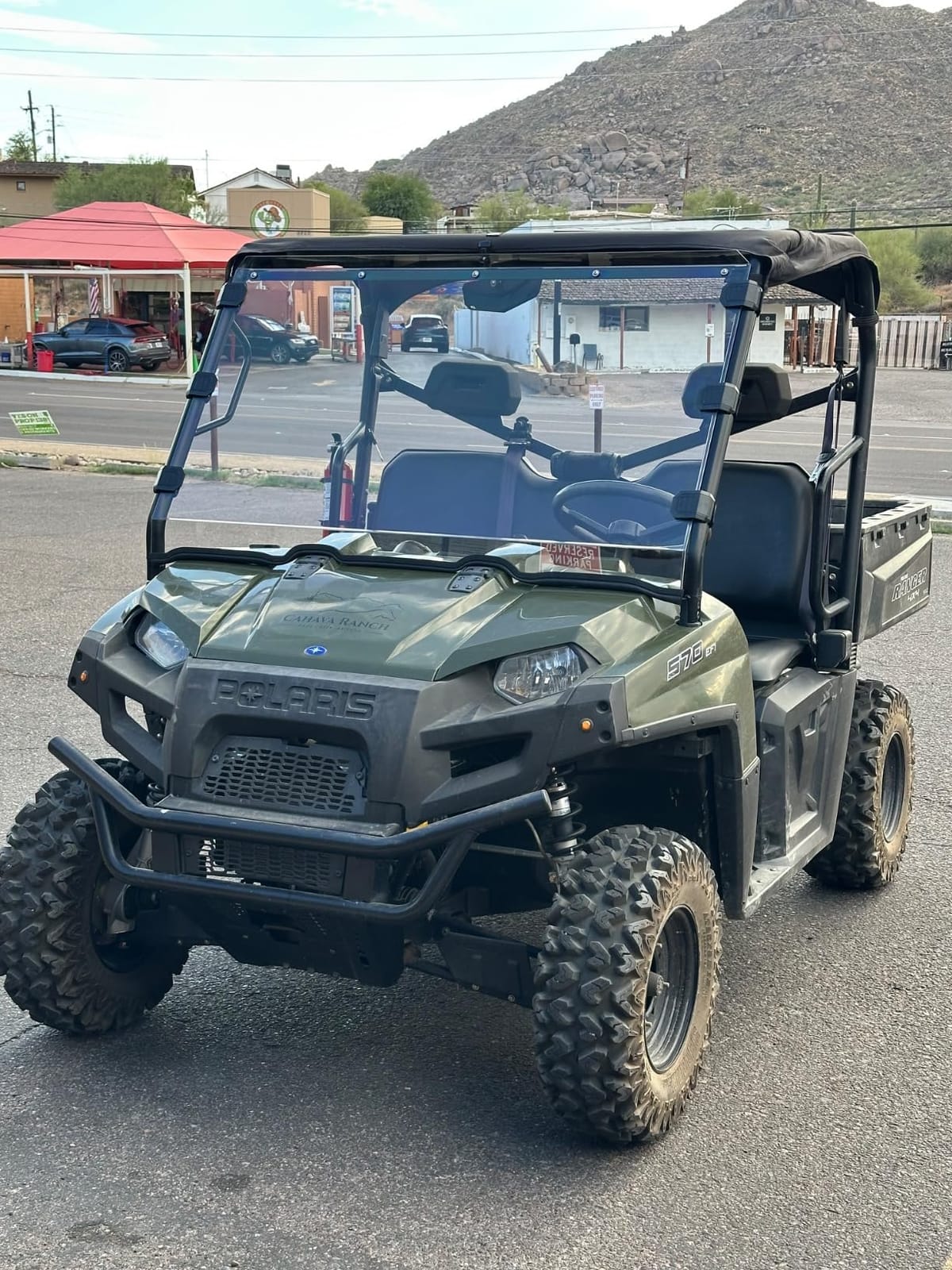 Scratch-Resistant Front Windshield Compatible with Polaris Ranger XP 800/Crew/800 6x6 2010-2016, Fullsize 570 2016-2025 - UV-Proof Hard-Coated PC Full Clear Window (Not for Midsize) customer photo 2